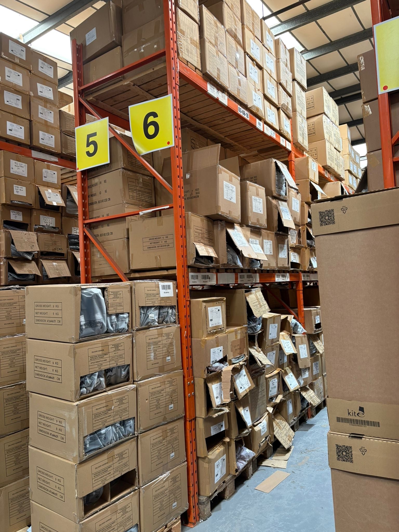 Used Redirack Pallet Racking - 3.95m High - 1100mm Deep - 6 Joined Bays