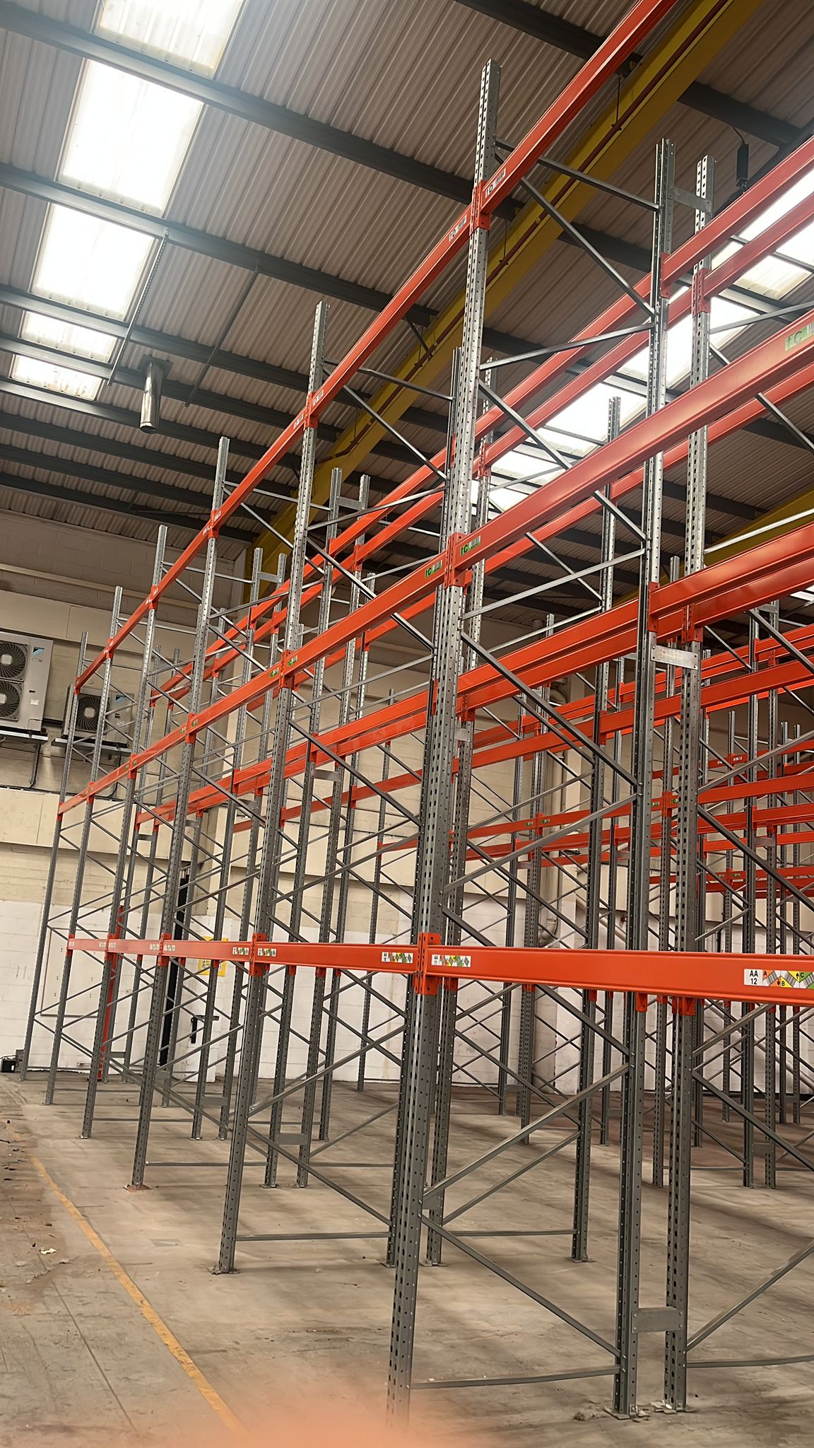 Used AR Pallet Racking - 6m High - 1100mm Deep - 5 Joined Bays