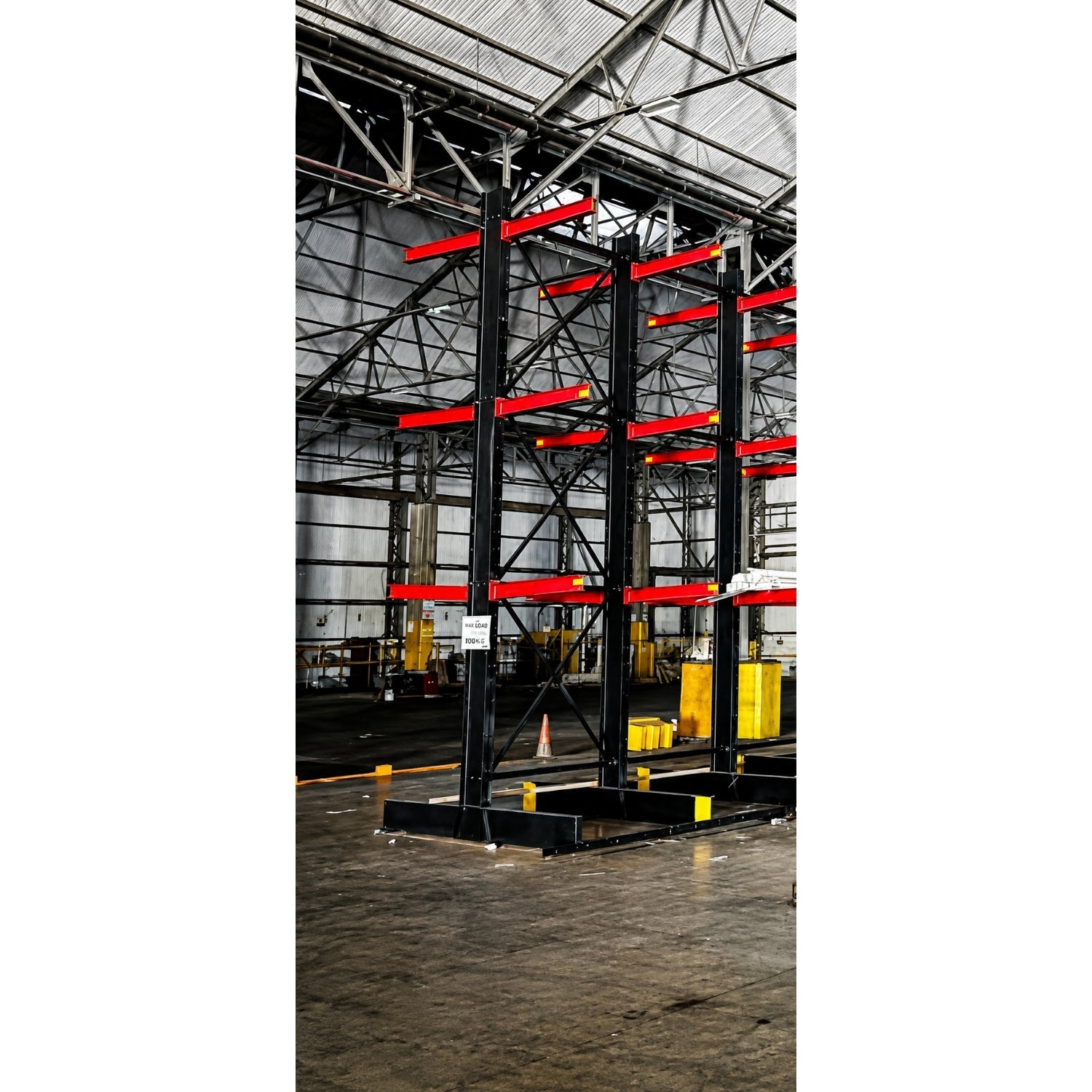 Used Double Sided Cantilever Racking - 5.6m High - 1.2m Arms