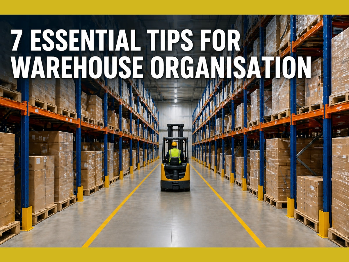 warehouse racking system UK showing organised warehouse layout with pallet racking and efficient storage setup