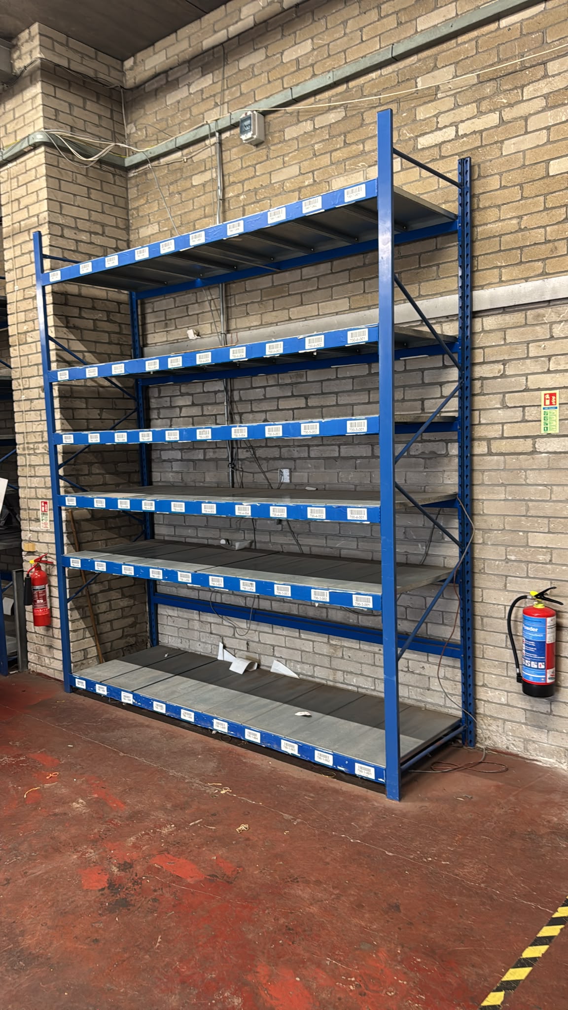 Used Longspan Shelving - Choose Bay Option - Metal Drop in Panels
