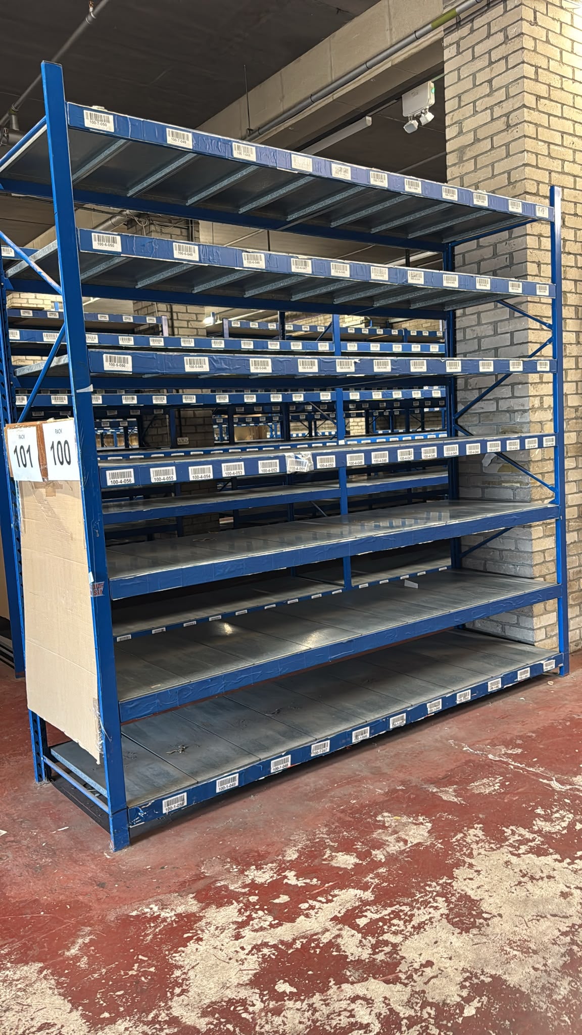 Used Longspan Shelving - Choose Bay Option - Metal Drop in Panels