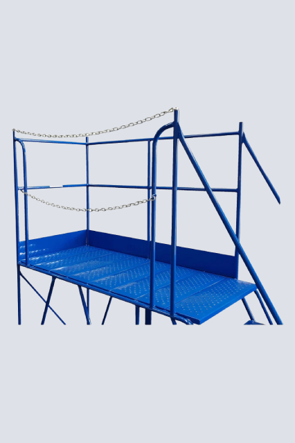 Access Platform Mobile Ladder - Chain Exit - 2-8 Tread Options