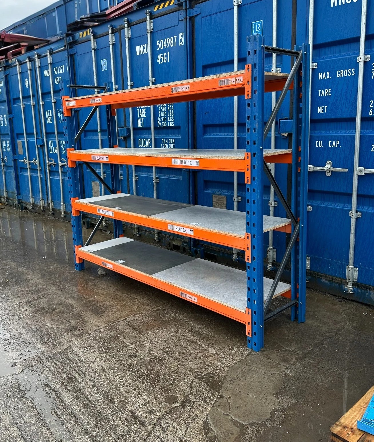 Used PSS Shelving - 2030mm High - 4 Levels