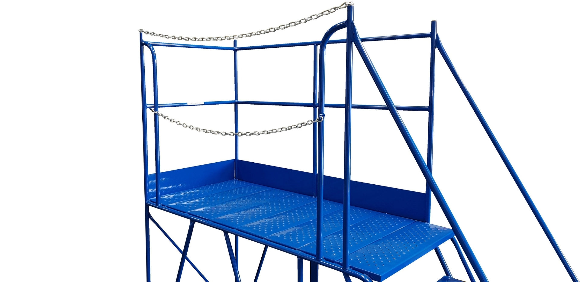 Access Platform Mobile Ladder - Chain Exit - 2-8 Tread Options