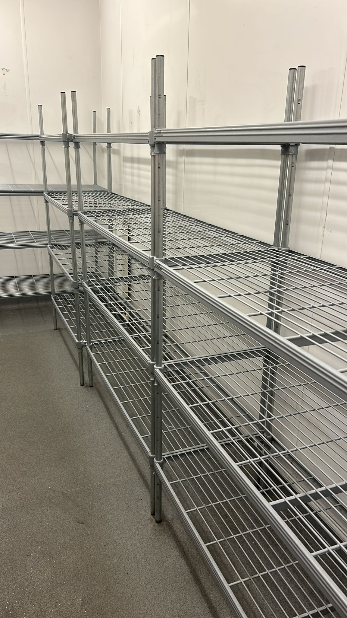 Used Silver Catering Pantry Shelving - Sturdy and Reliable