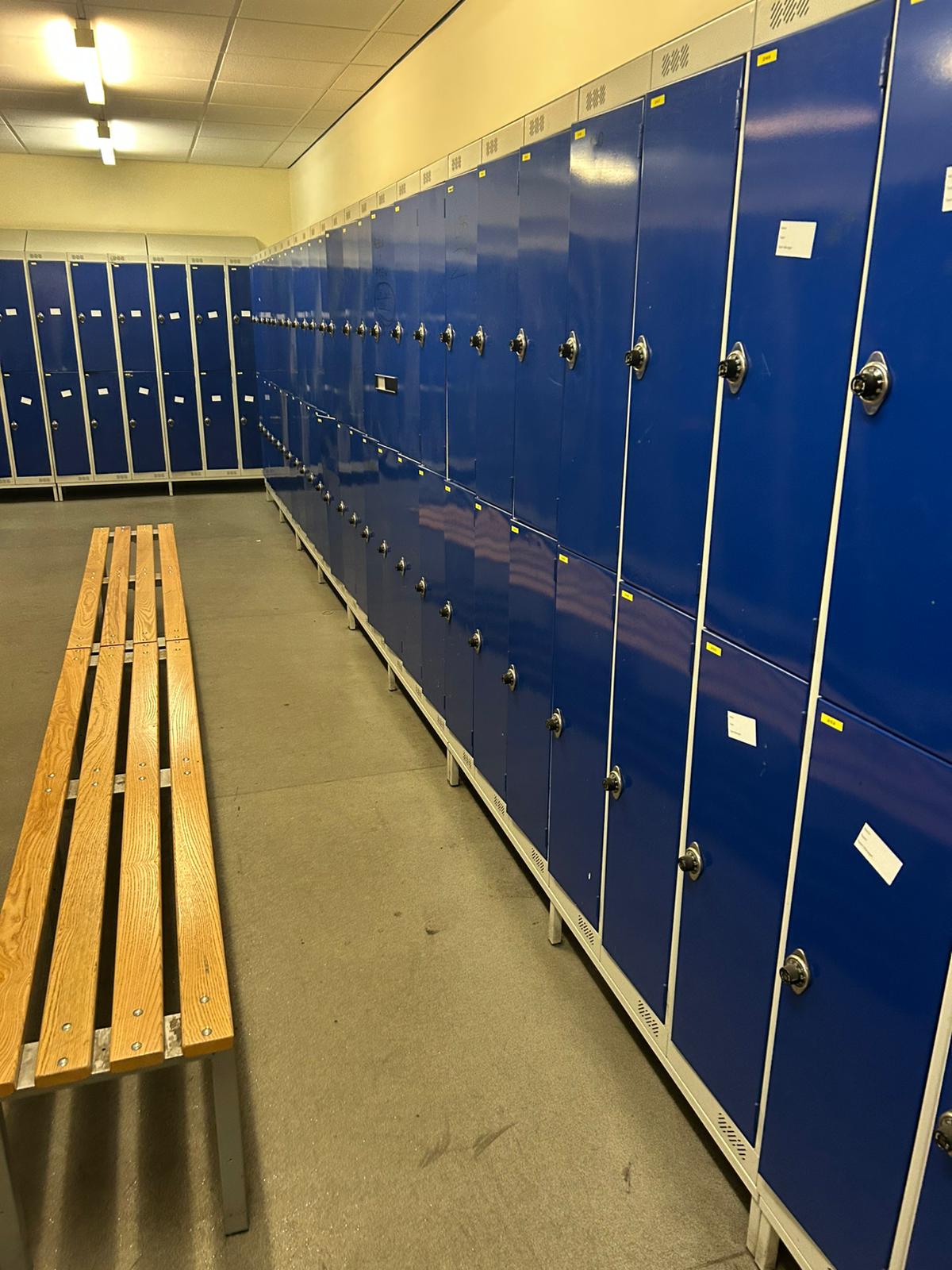 Used Nest of 6 Lockers with Combination Locks