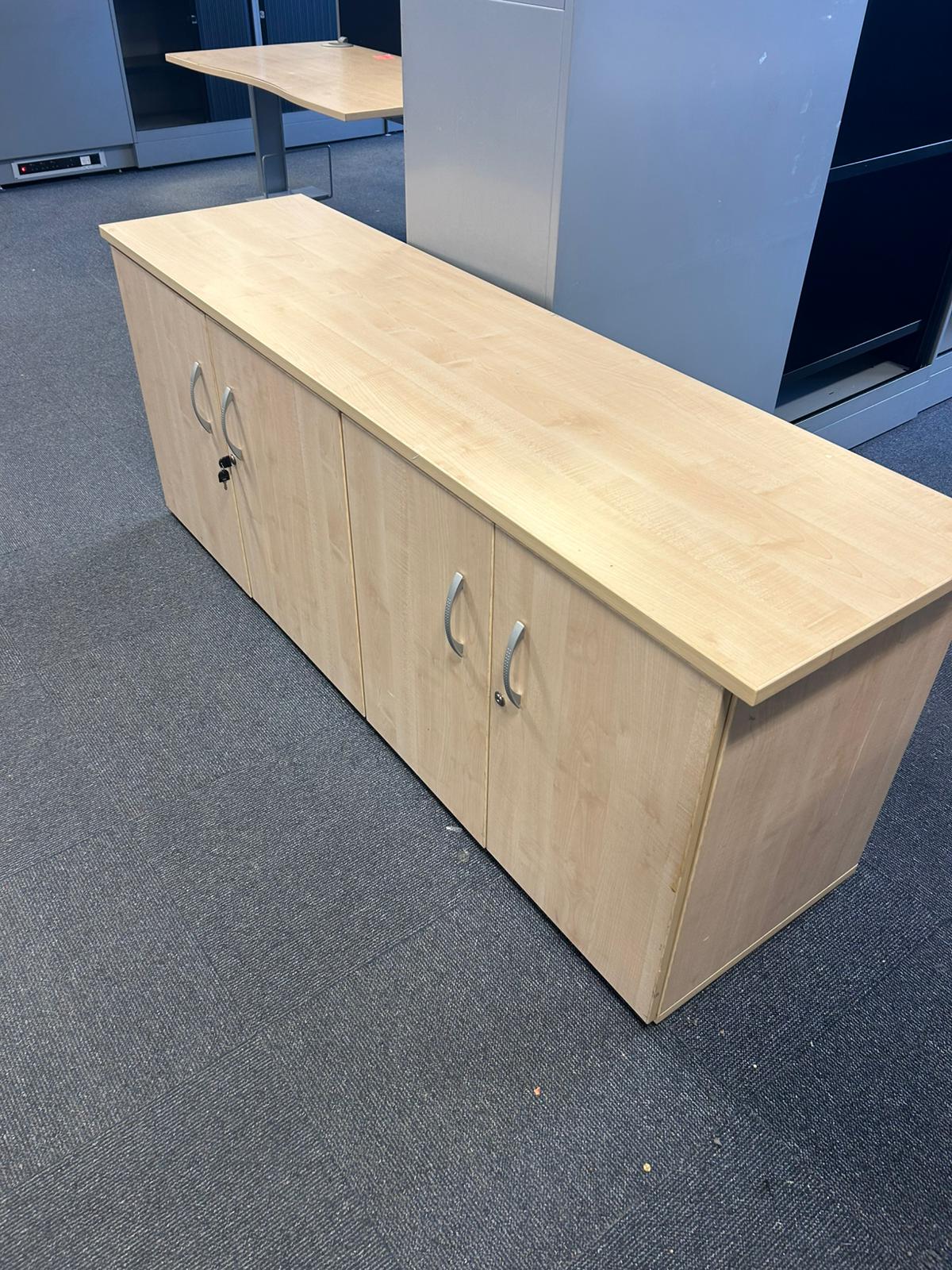 Lockable Office Double Cabinets - 1870mm Length