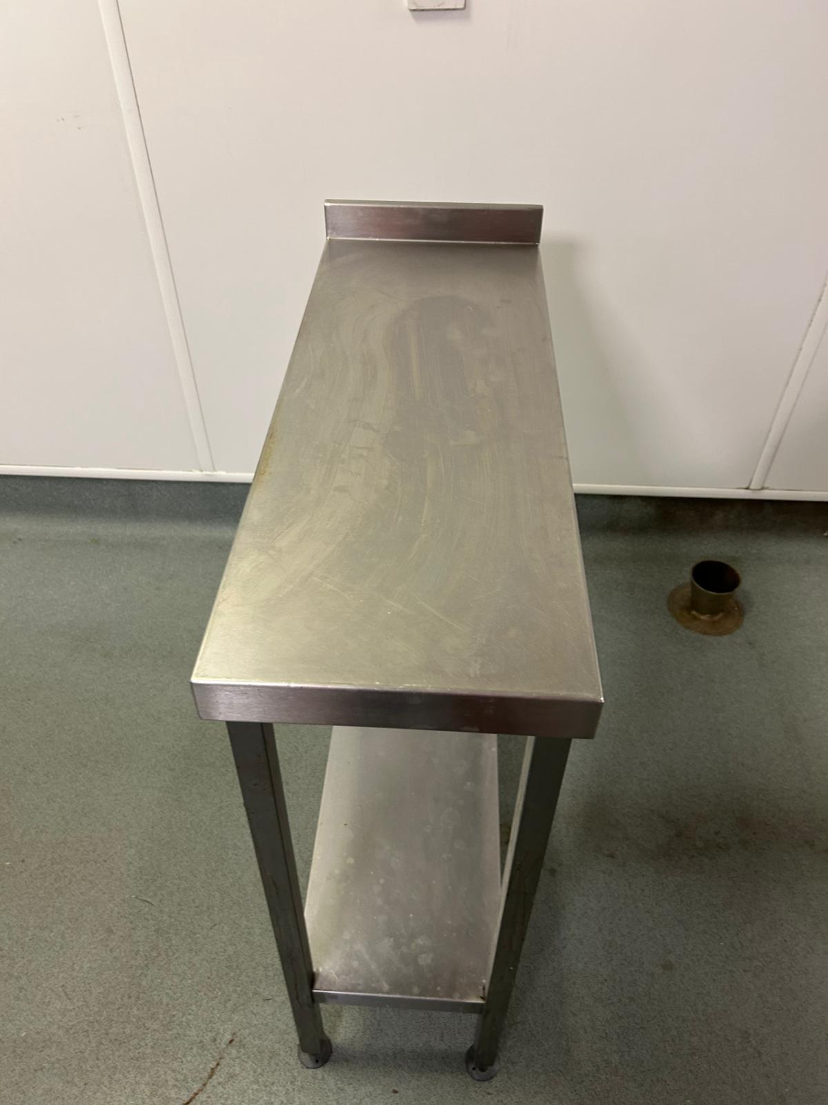 Used Stainless Steel Filler Catering Table – 900x400x800mm