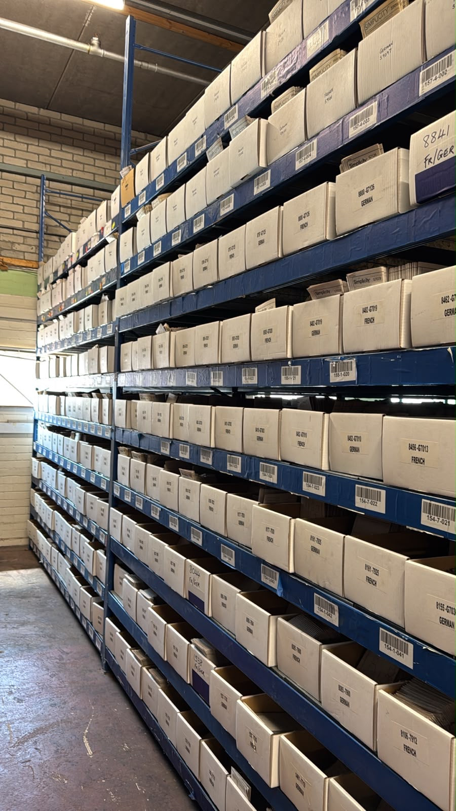 Used Longspan Shelving - 2 Joined Bays - Choose Height and Levels - Metal Drop in Panels