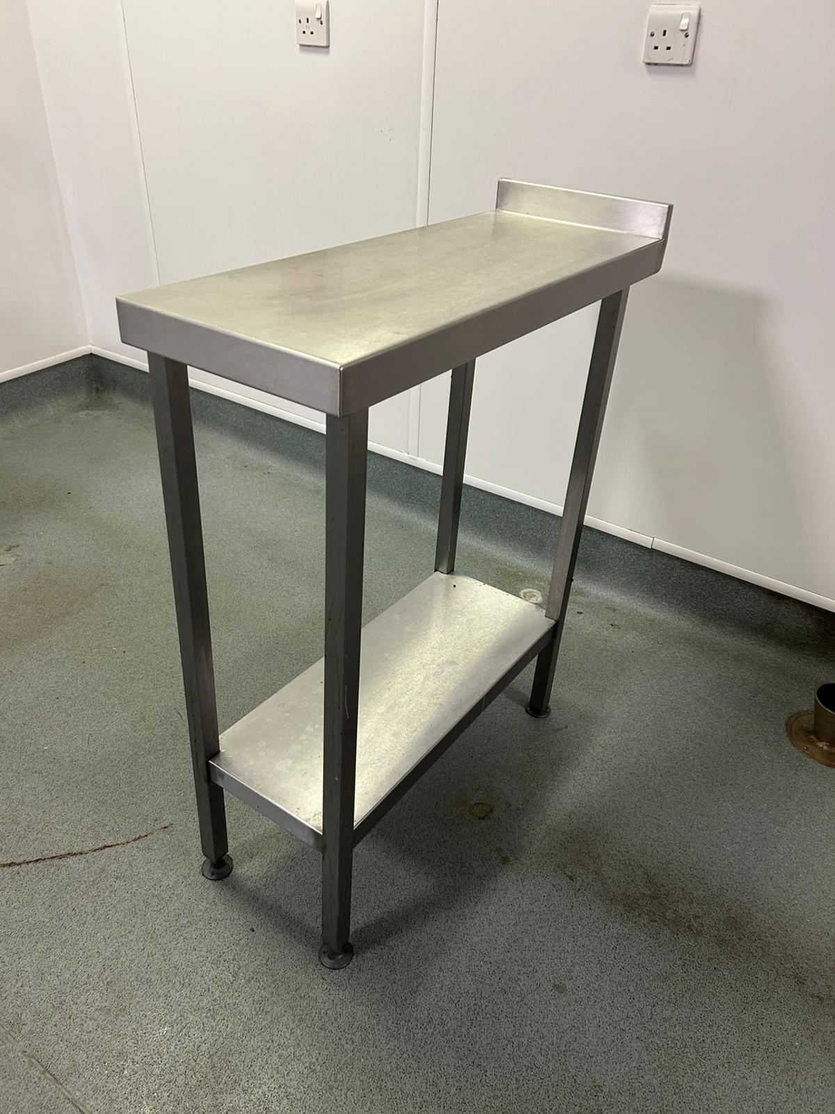 Used Stainless Steel Filler Catering Table – 900x400x800mm