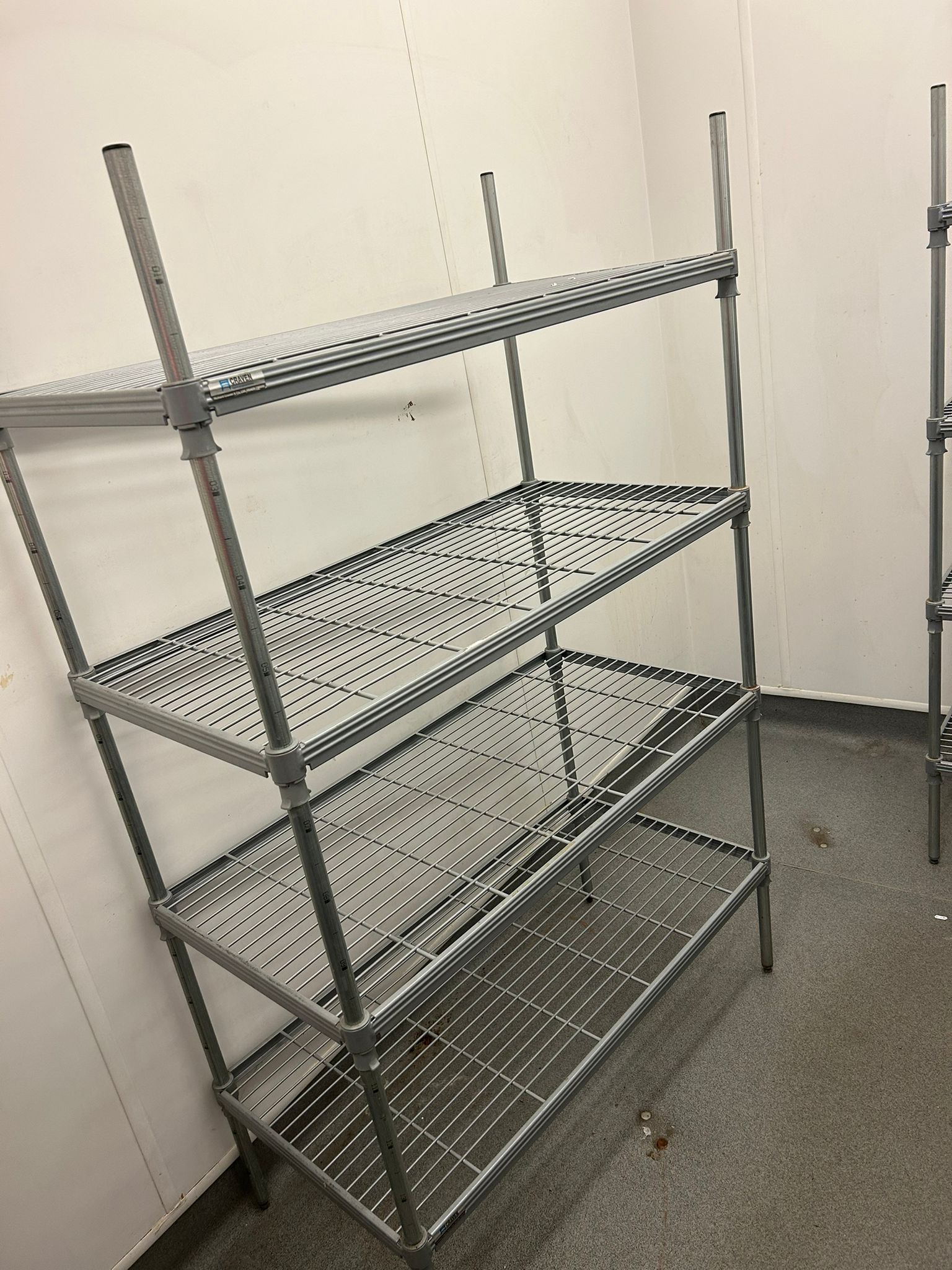 Used Silver Catering Pantry Shelving - Sturdy and Reliable