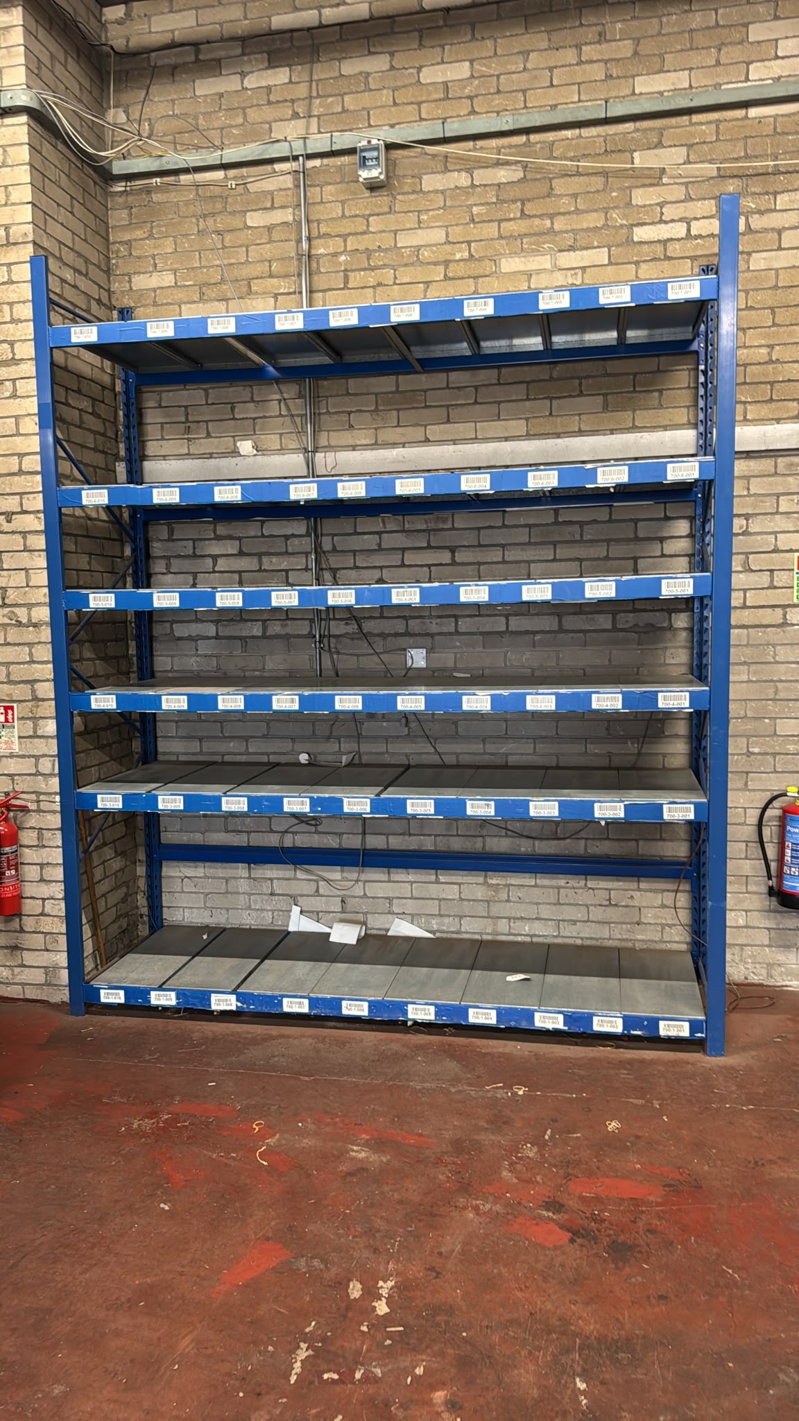 Used Longspan Shelving - Choose Bay Option - Metal Drop in Panels