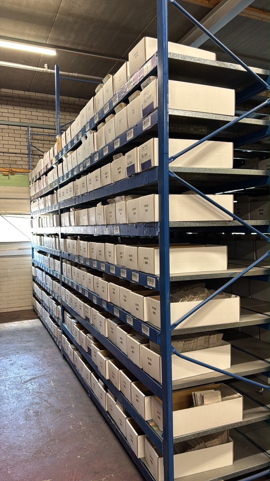Used Longspan Shelving - 2 Joined Bays - Choose Height and Levels - Metal Drop in Panels