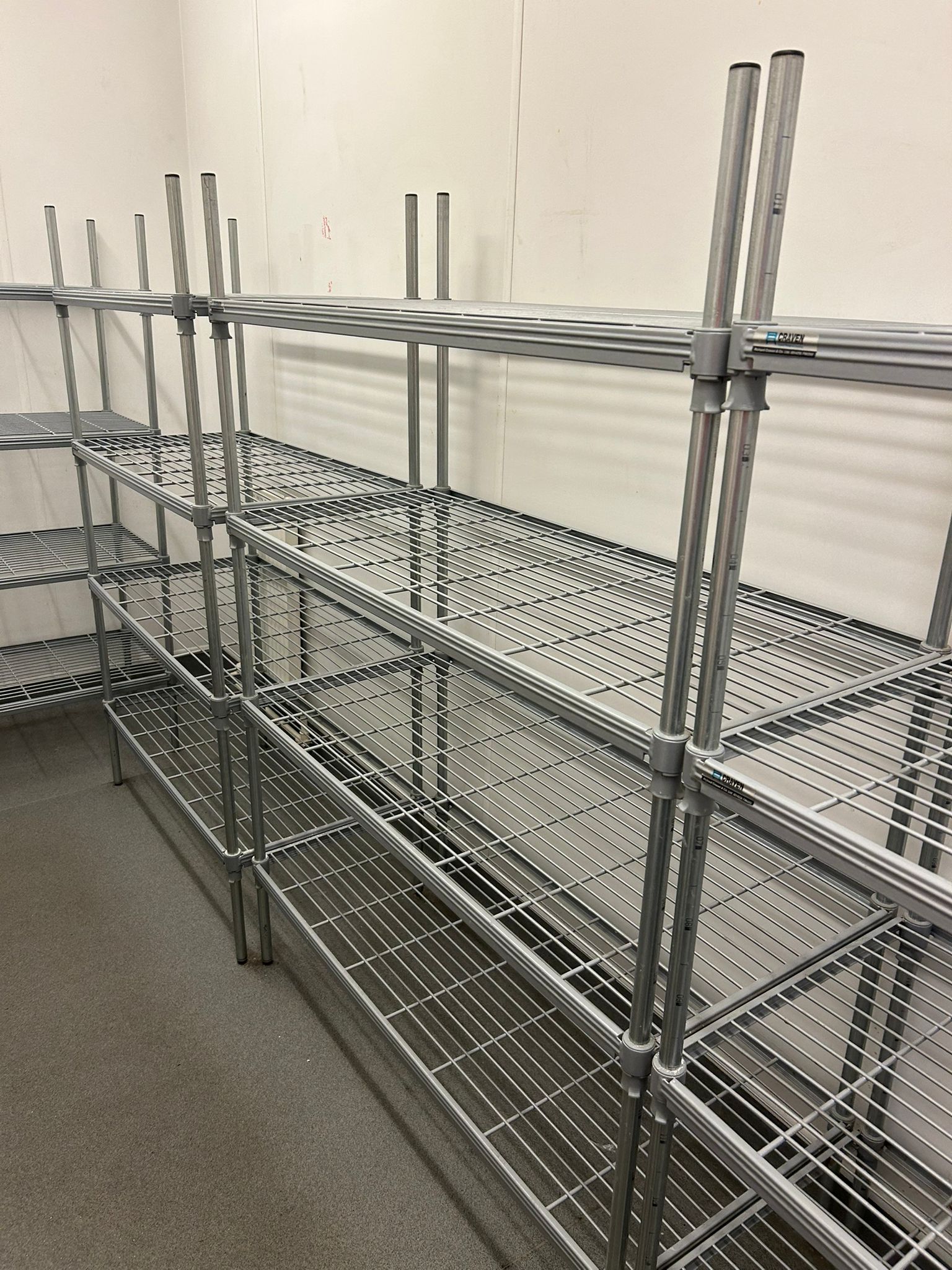 Used Silver Catering Pantry Shelving - Sturdy and Reliable