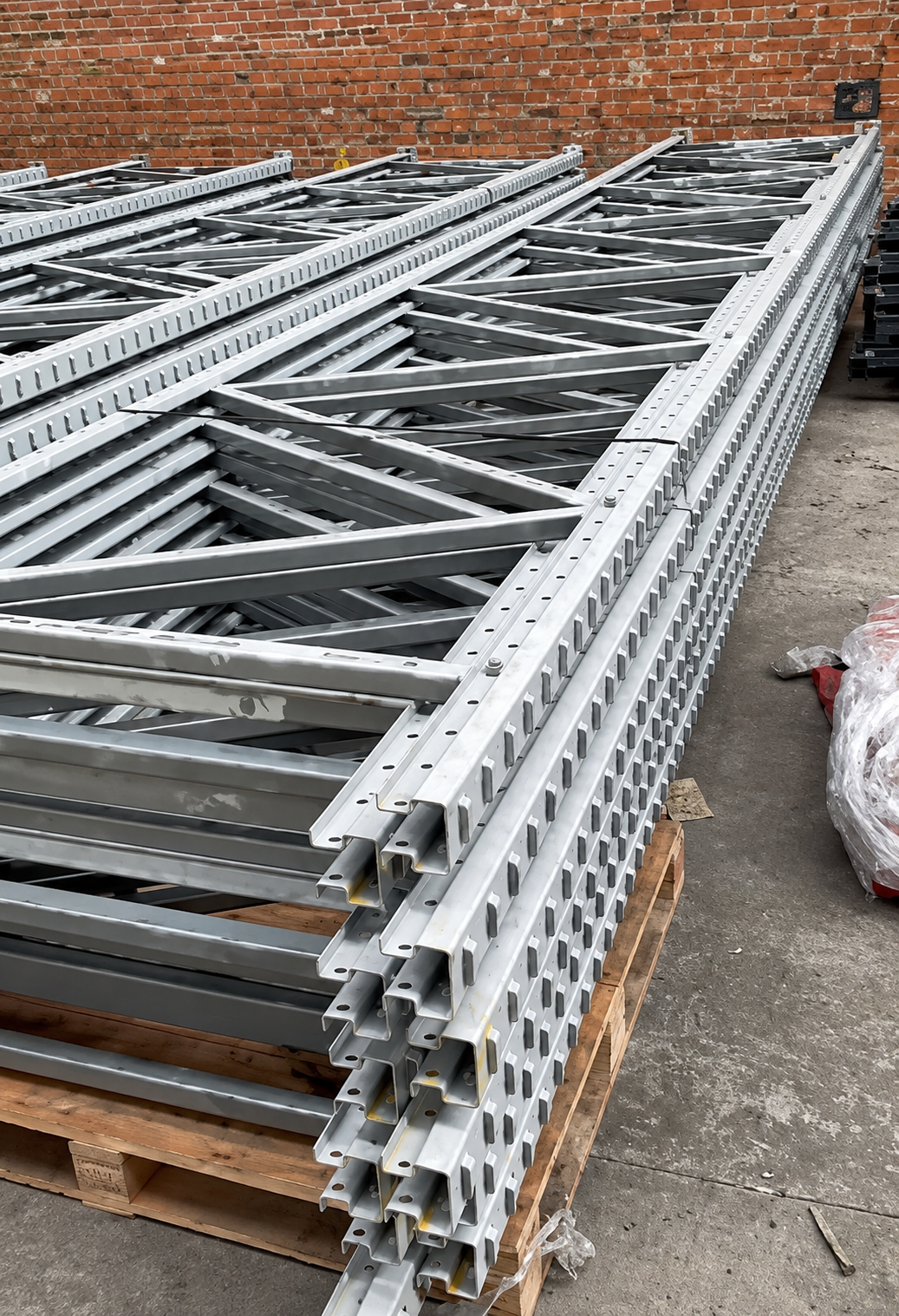 Used Apex Pallet Racking 10 Joined Bays - 7200mm High - 1100mm Deep - 3 Tonne Beams