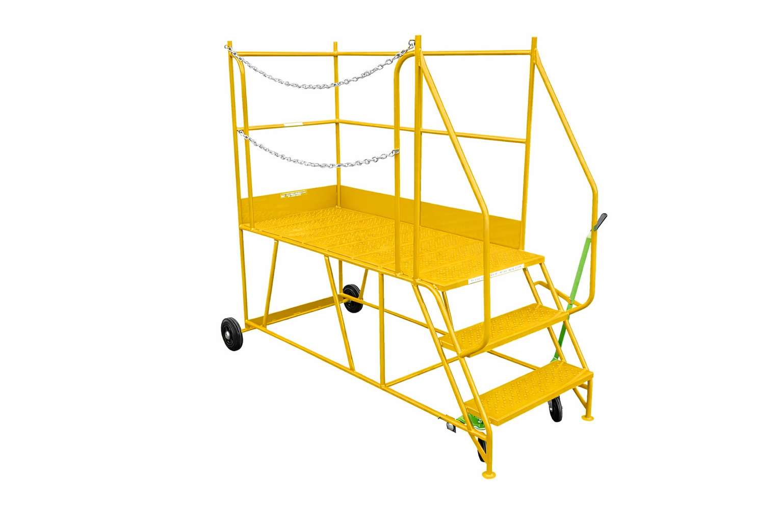 Access Platform Mobile Ladder - Chain Exit - 2-8 Tread Options