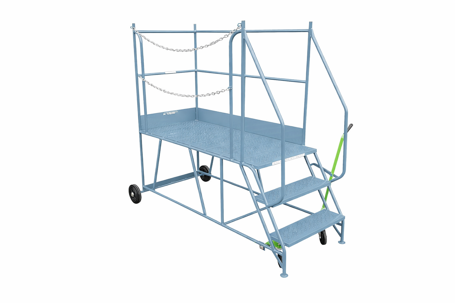 Access Platform Mobile Ladder - Chain Exit - 2-8 Tread Options