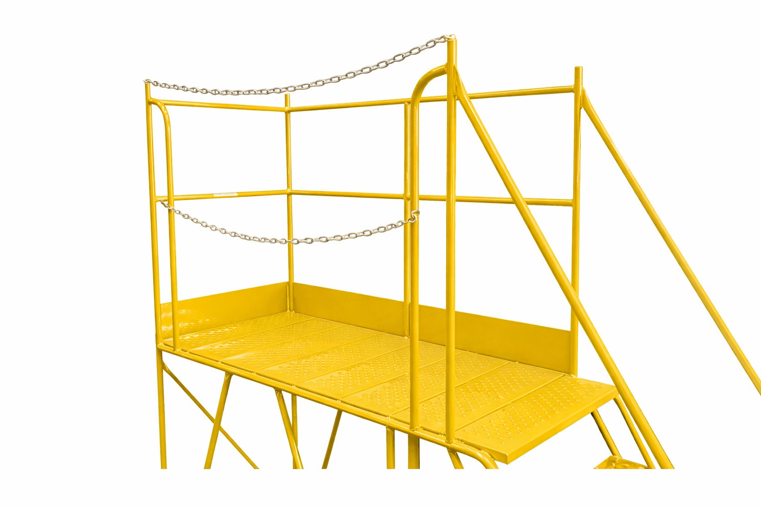 Access Platform Mobile Ladder - Chain Exit - 2-8 Tread Options