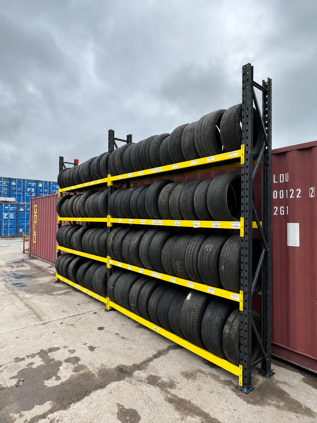 Used Link 51 Tyre Bay - 3000mm High - 4 Levels - Extension Bay