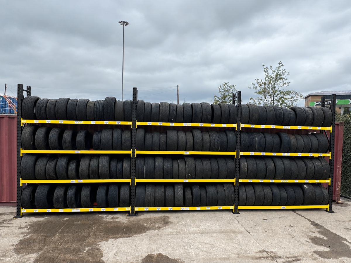 Used Link 51 Tyre Bay - 3000mm High - 4 Levels - Extension Bay