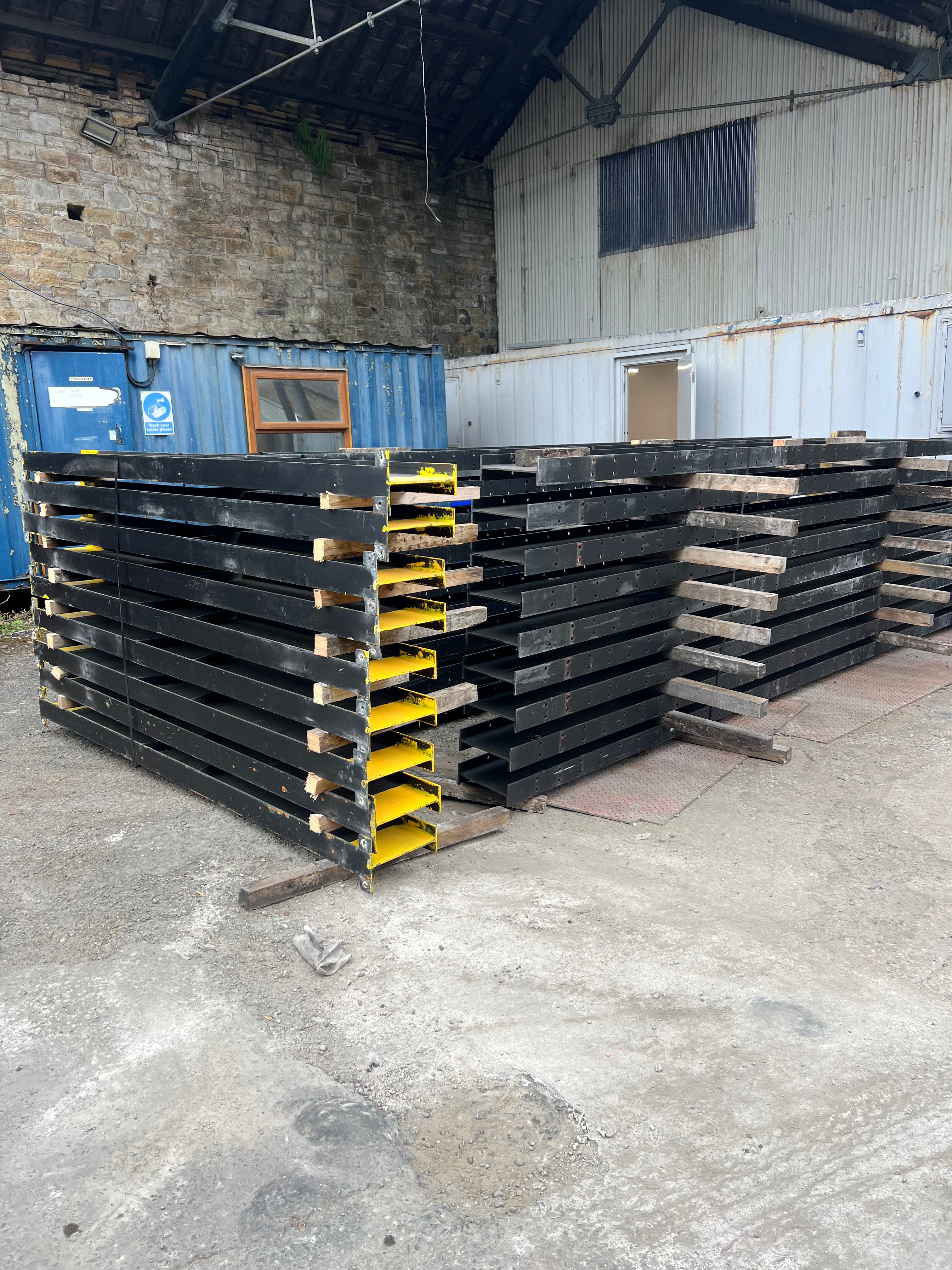 Used Double Sided Cantilever Racking - 5.6m High - 1.2m Arms