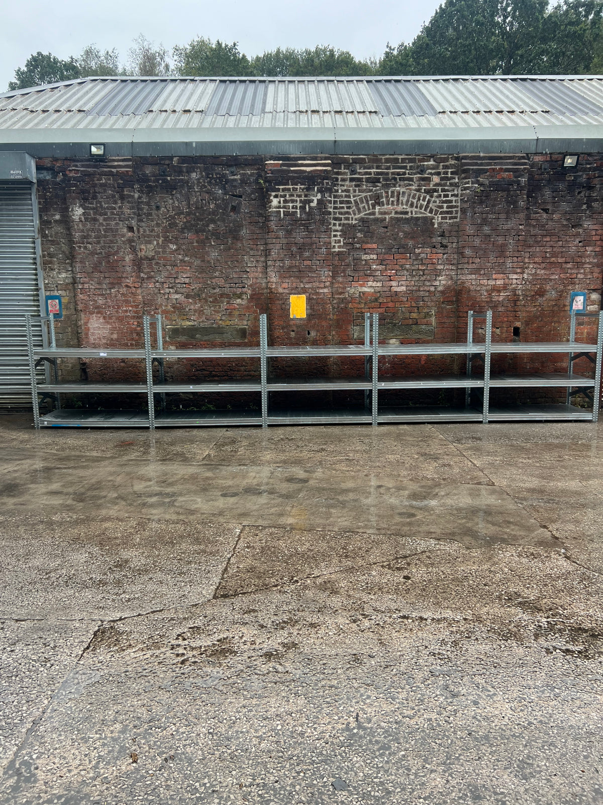 Narrow Galvanised Longspan 5 Joined Bays - 1500mm High - 1500mm Wide - 400mm Deep - 3 Levels