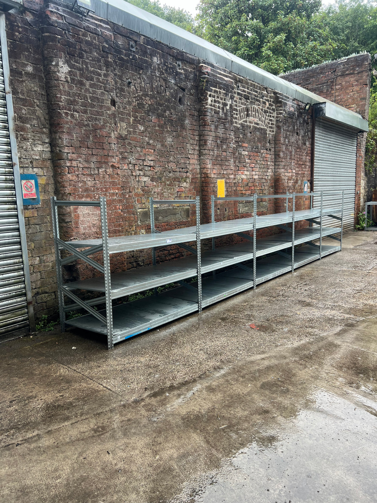 Narrow Galvanised Longspan 5 Joined Bays - 1500mm High - 1500mm Wide - 400mm Deep - 3 Levels