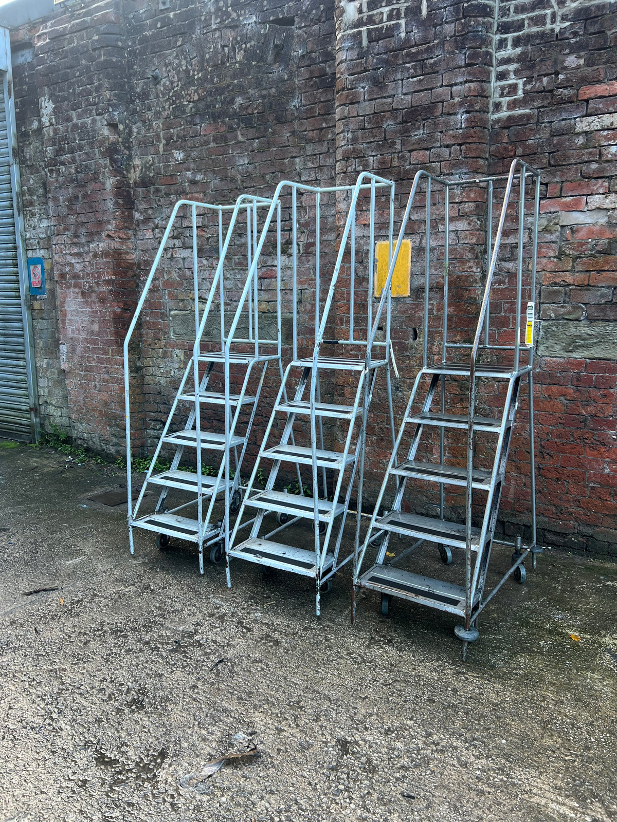 Used Mobile Warehouse Ladders - Various Heights