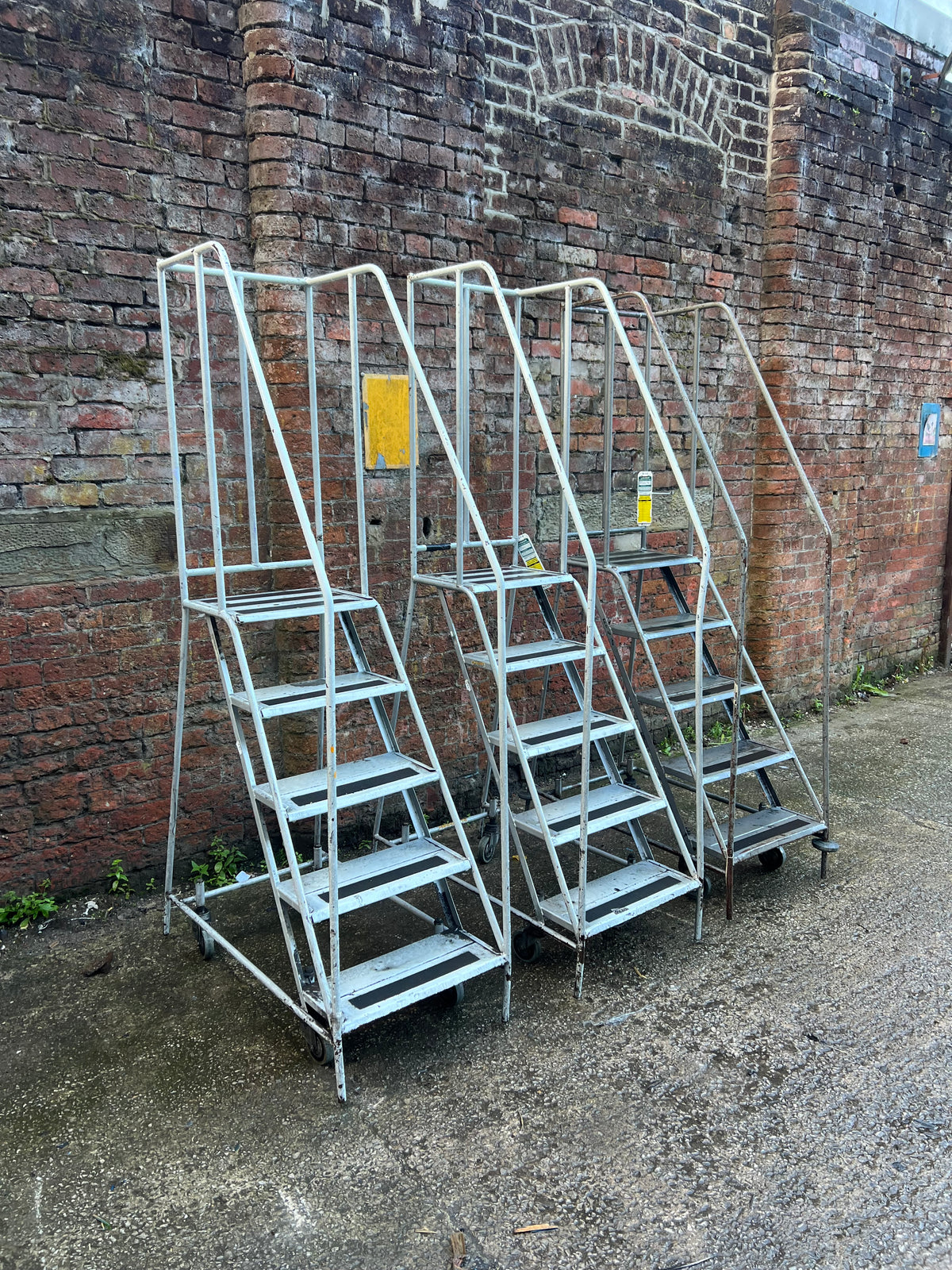 Used Mobile Warehouse Ladders - Various Heights