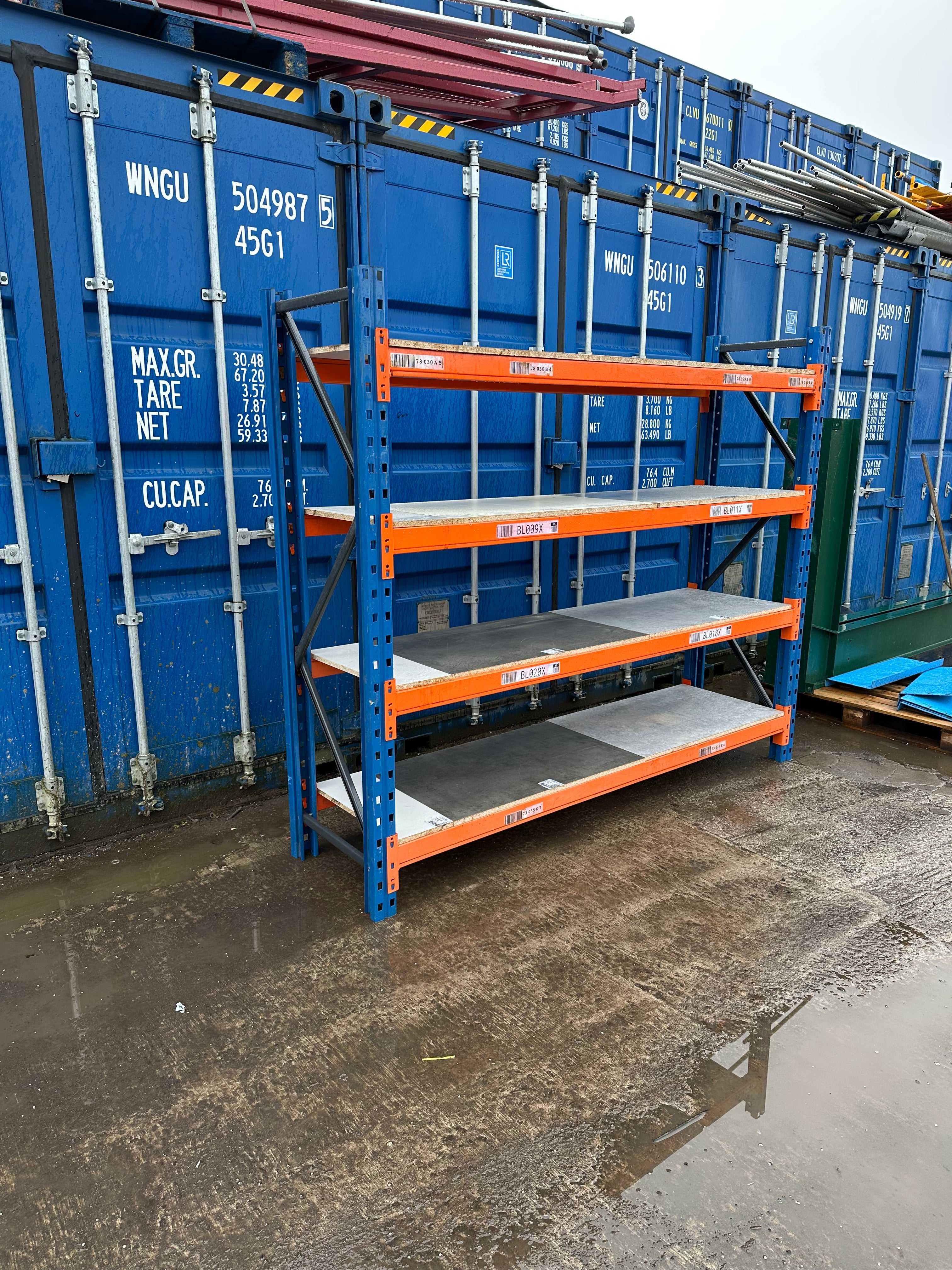 Used PSS Shelving - 2030mm High - 4 Levels