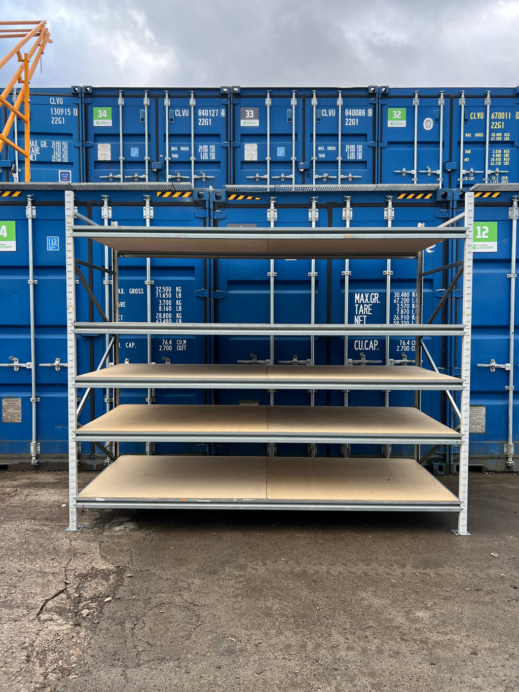 Used Apex Longspan Racking - 2500mm High - 1200mm Deep - 2950mm Wide - Starter Bay