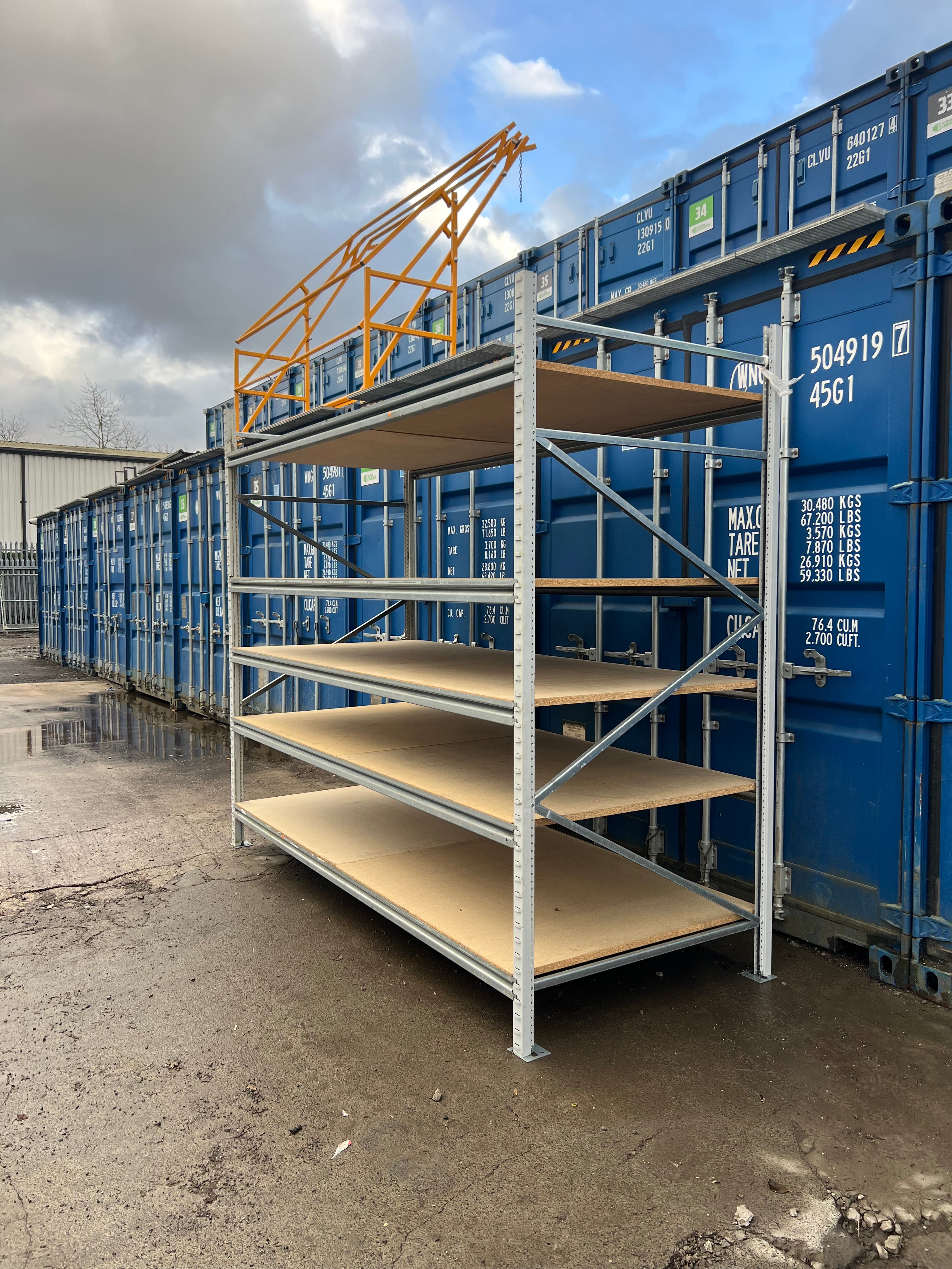 Used Apex Longspan Racking - 2500mm High - 1200mm Deep - 2950mm Wide - Starter Bay