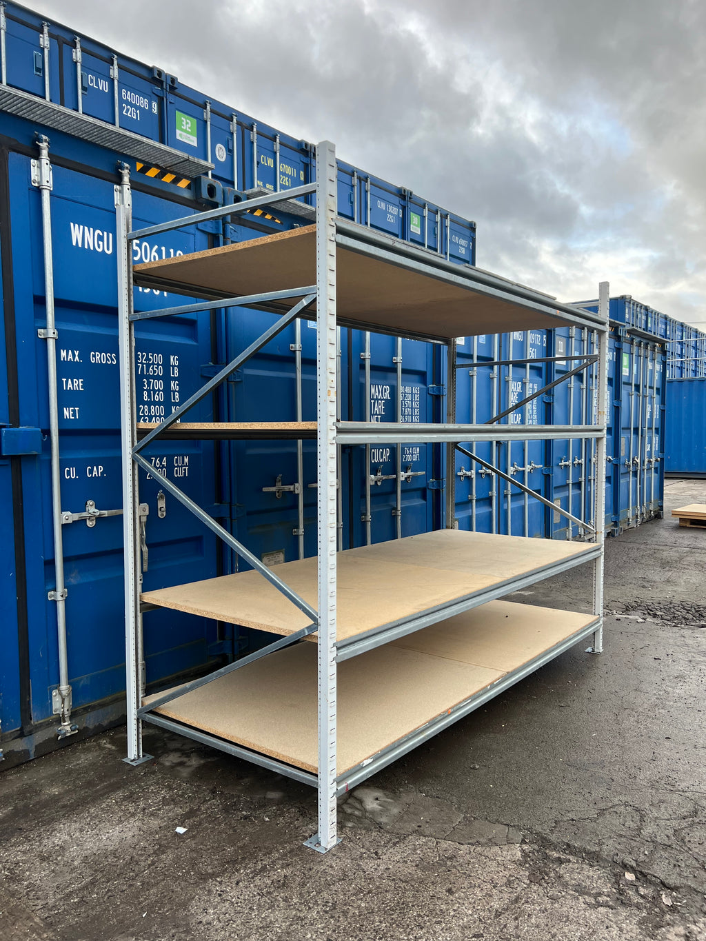 Used Apex Longspan Racking - 2500mm High - 1200mm Deep - 2950mm Wide - Starter Bay
