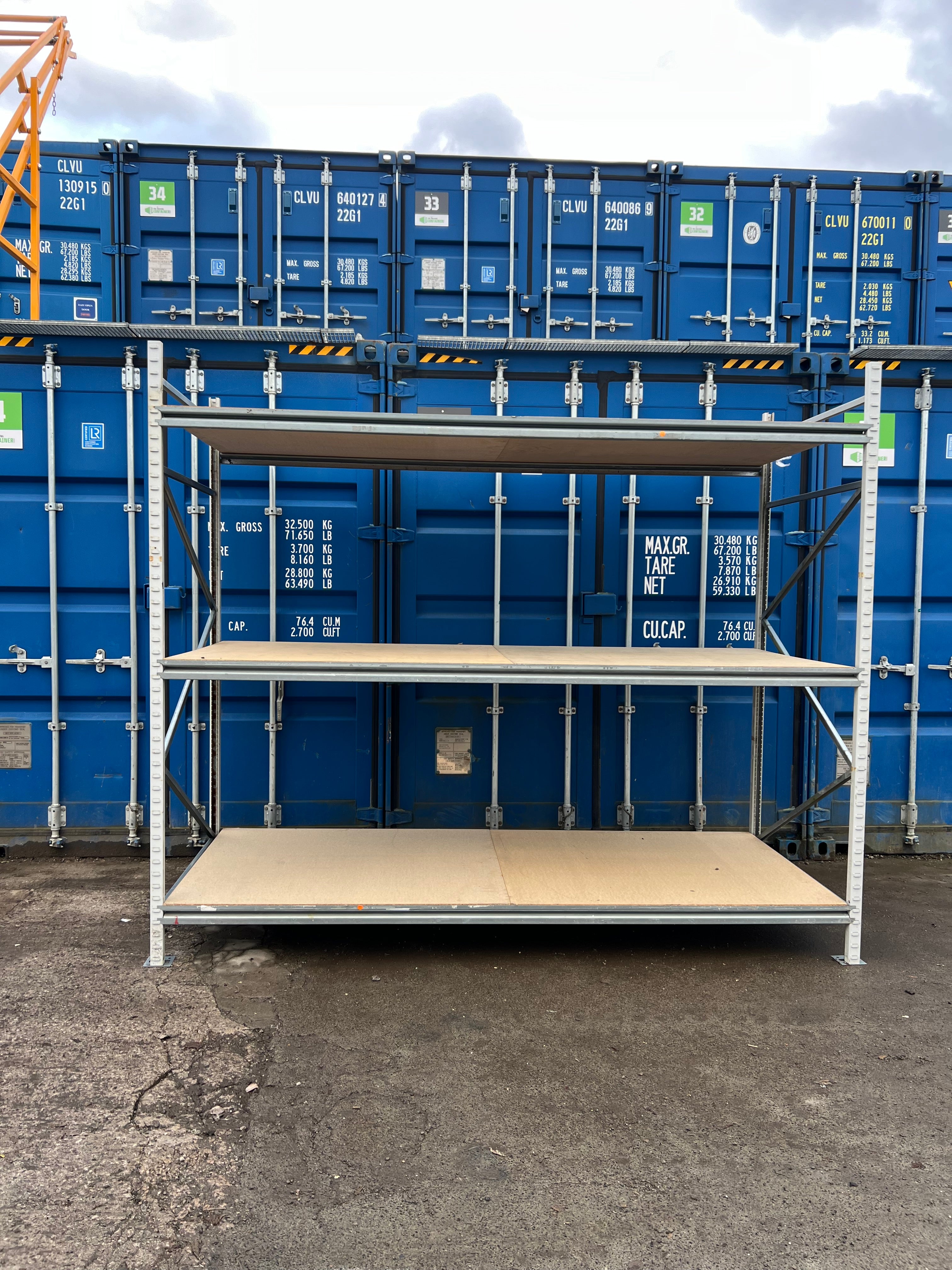 Used Apex Longspan Racking - 2500mm High - 1200mm Deep - 2950mm Wide - Starter Bay