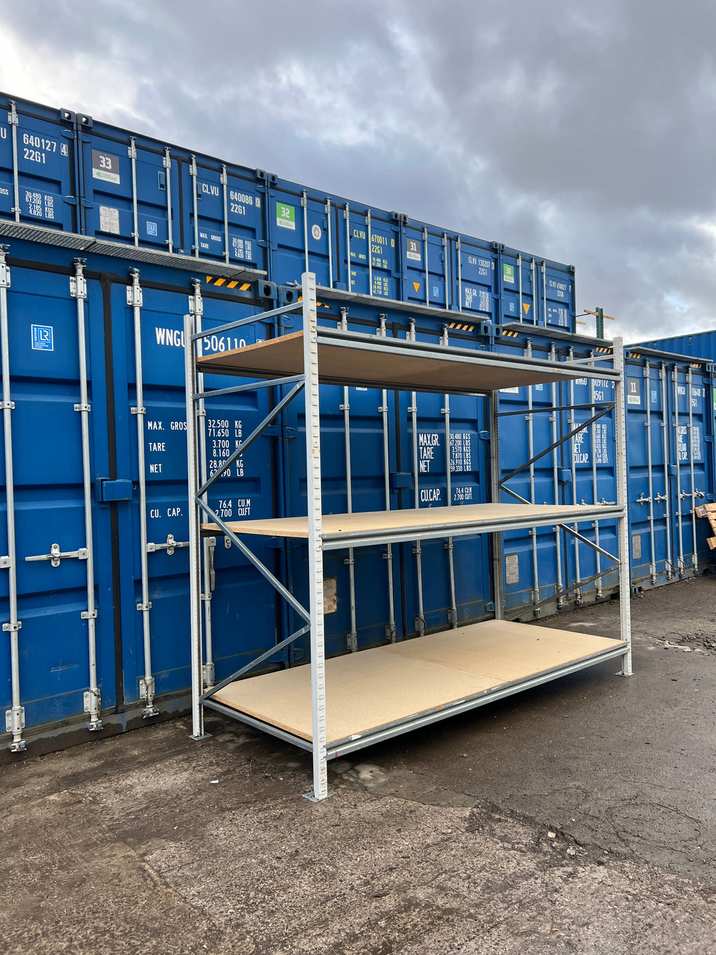 Used Apex Longspan Racking - 2500mm High - 1200mm Deep - 2950mm Wide - Starter Bay