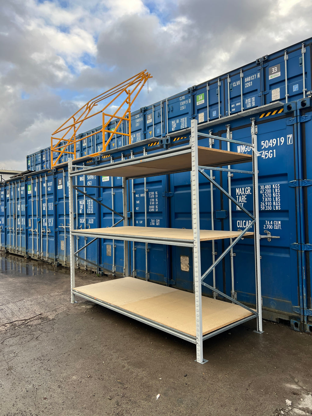 Used Apex Longspan Racking - 2500mm High - 1200mm Deep - 2950mm Wide - Starter Bay