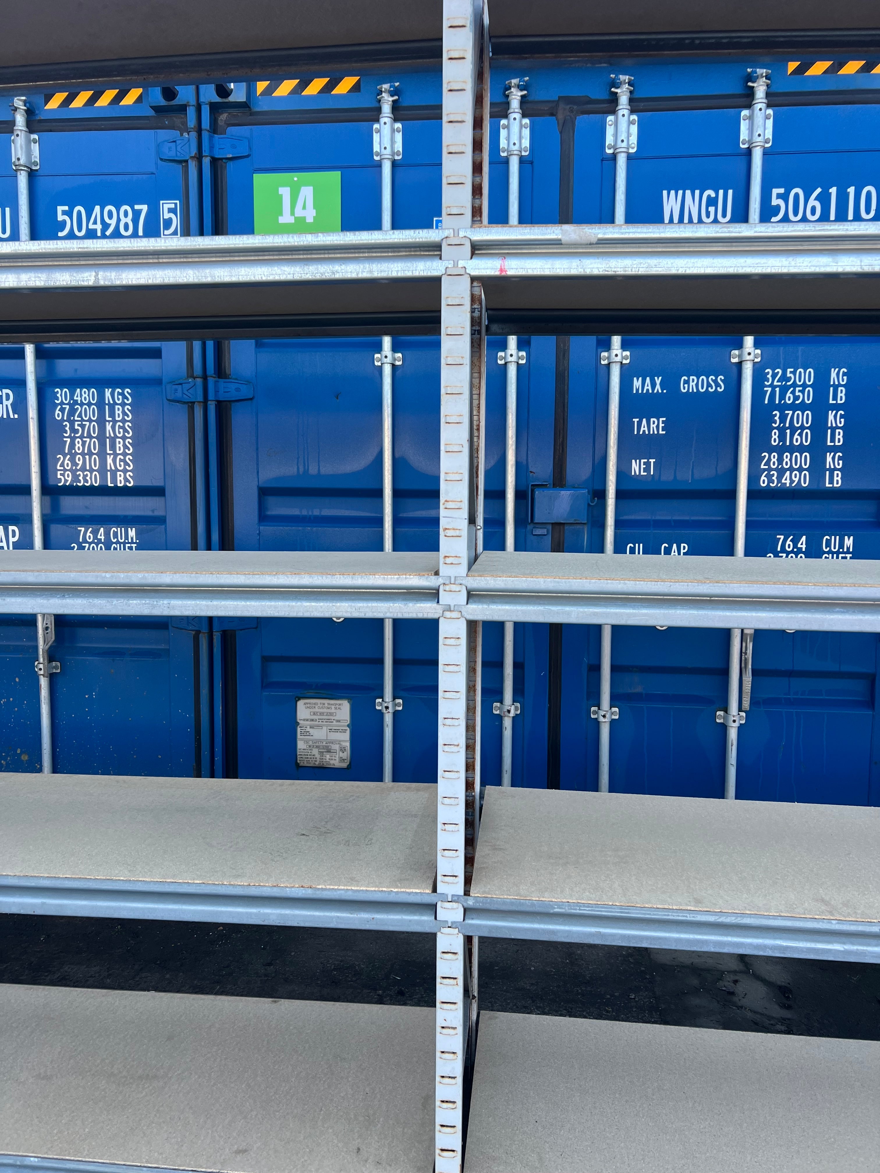 Used Apex Longspan Racking - 3000mm High - 600mm Deep - 5850mm Wide - 2 Joined Bays