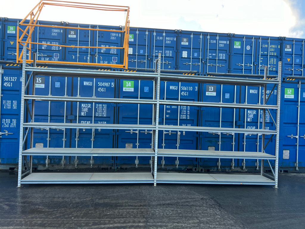 Used Apex Longspan Racking - 3000mm High - 600mm Deep - 5850mm Wide - 2 Joined Bays