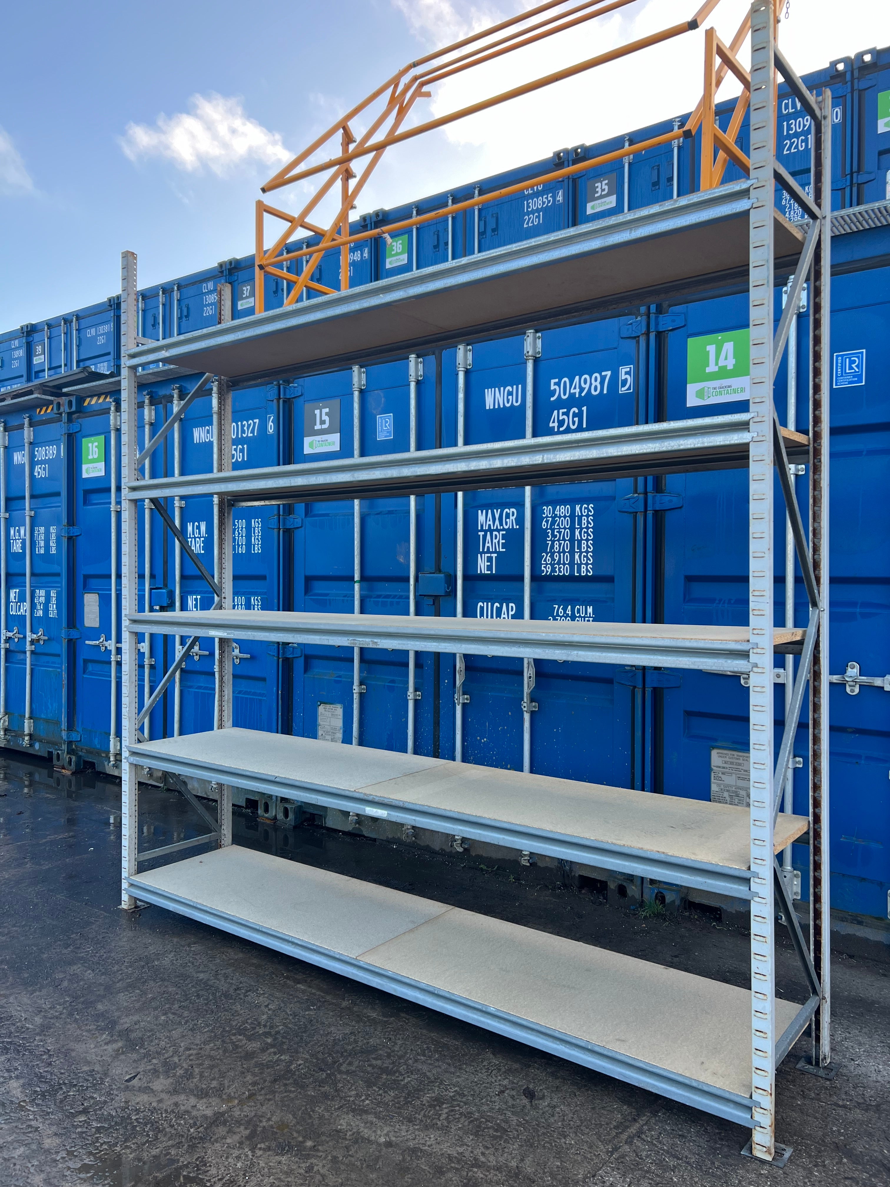 Used Apex Longspan Racking - 3000mm High - 600mm Deep - 2950mm Wide - Starter Bay