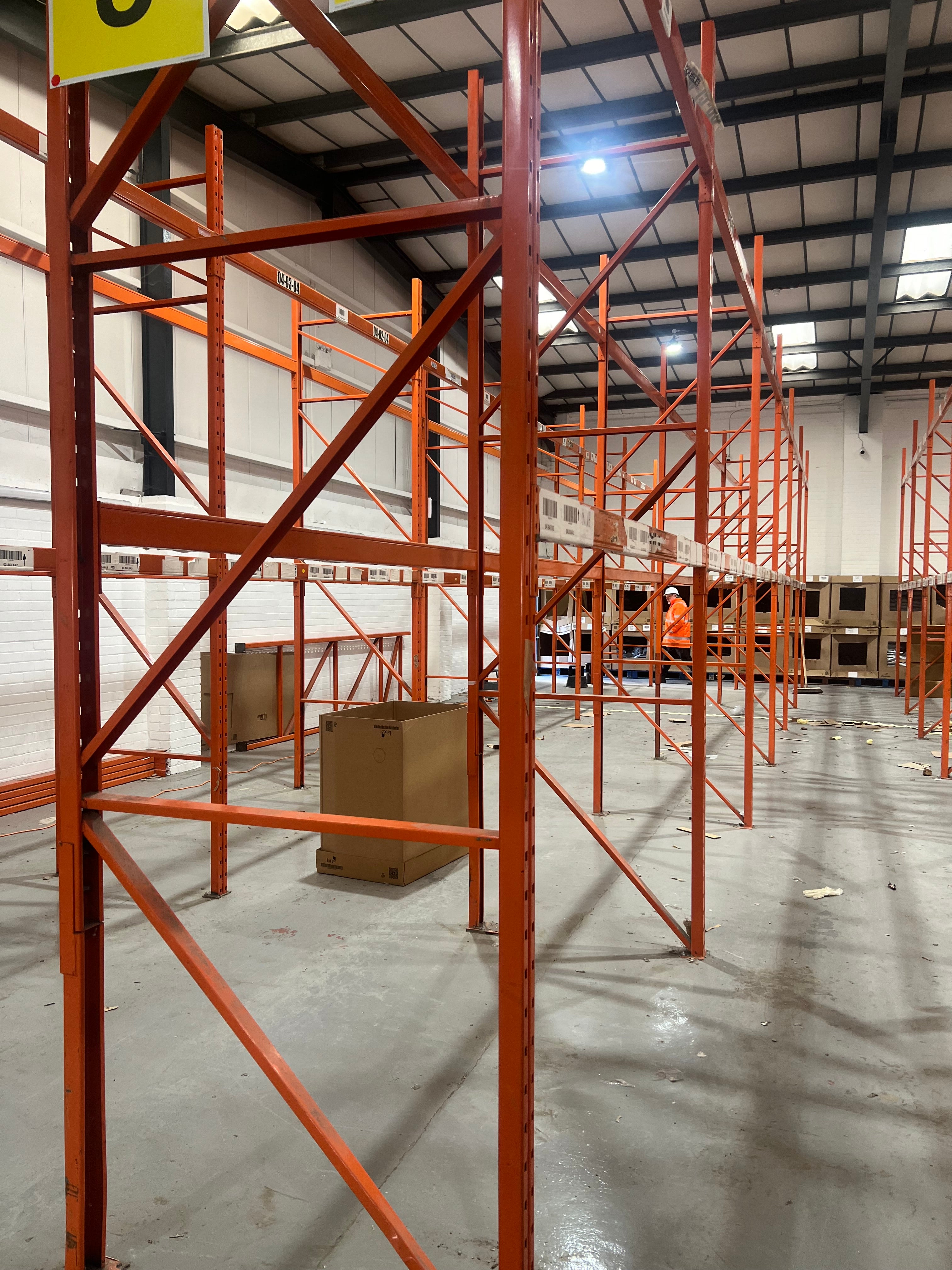 Used Redirack Pallet Racking - 3.95m High - 1100mm Deep - 6 Joined Bays