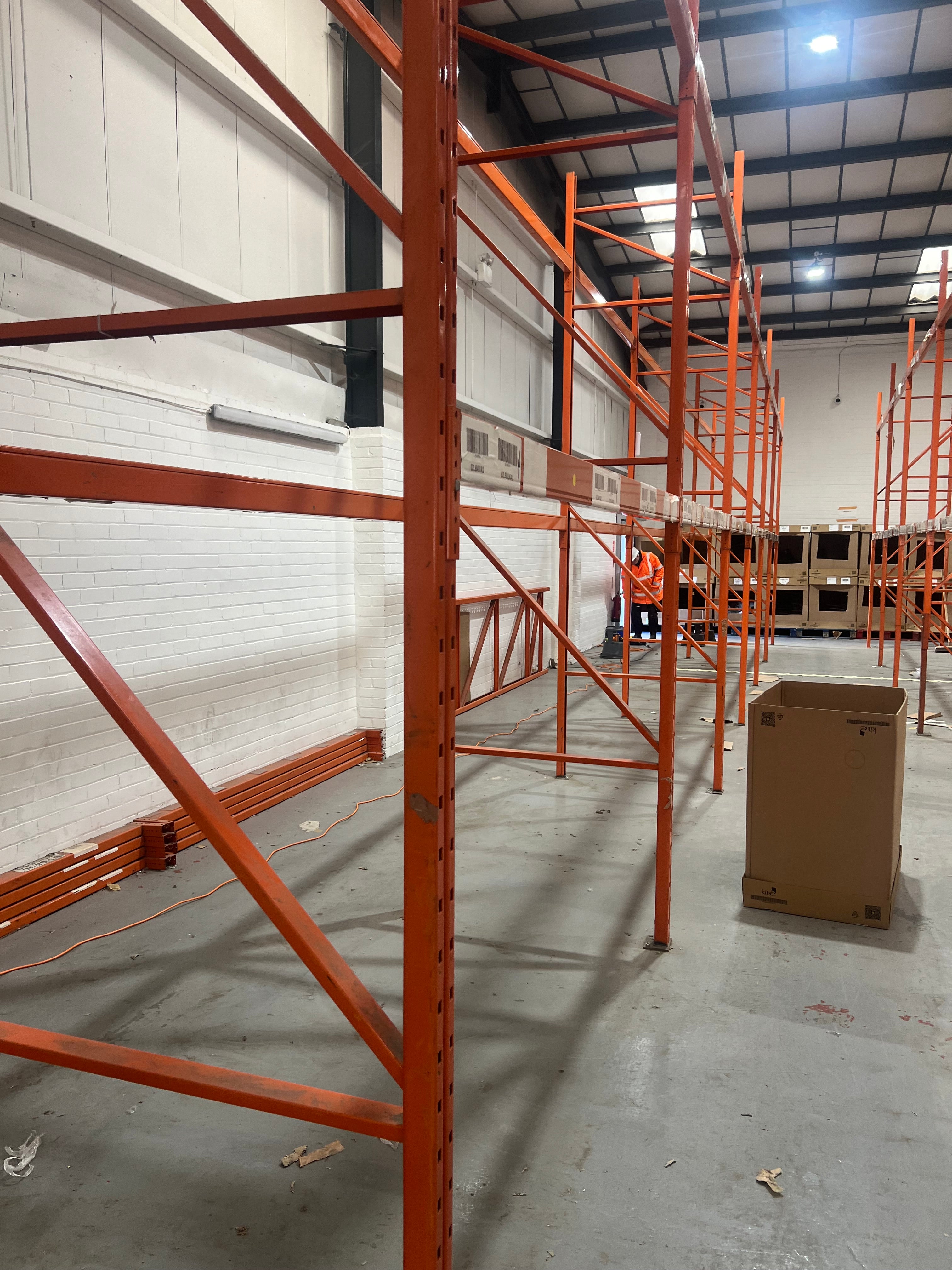 Used Redirack Pallet Racking - 3.95m High - 1100mm Deep - 6 Joined Bays