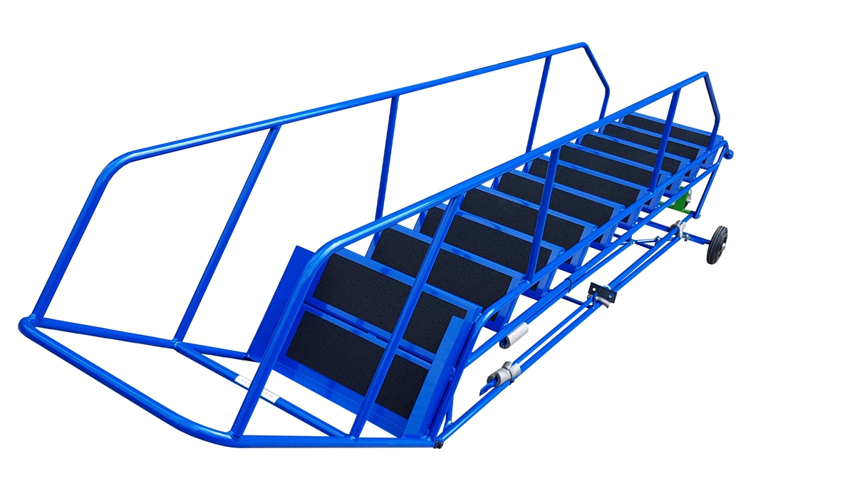 KK - Knock Down Mobile Ladders - 10 Treads - Blue