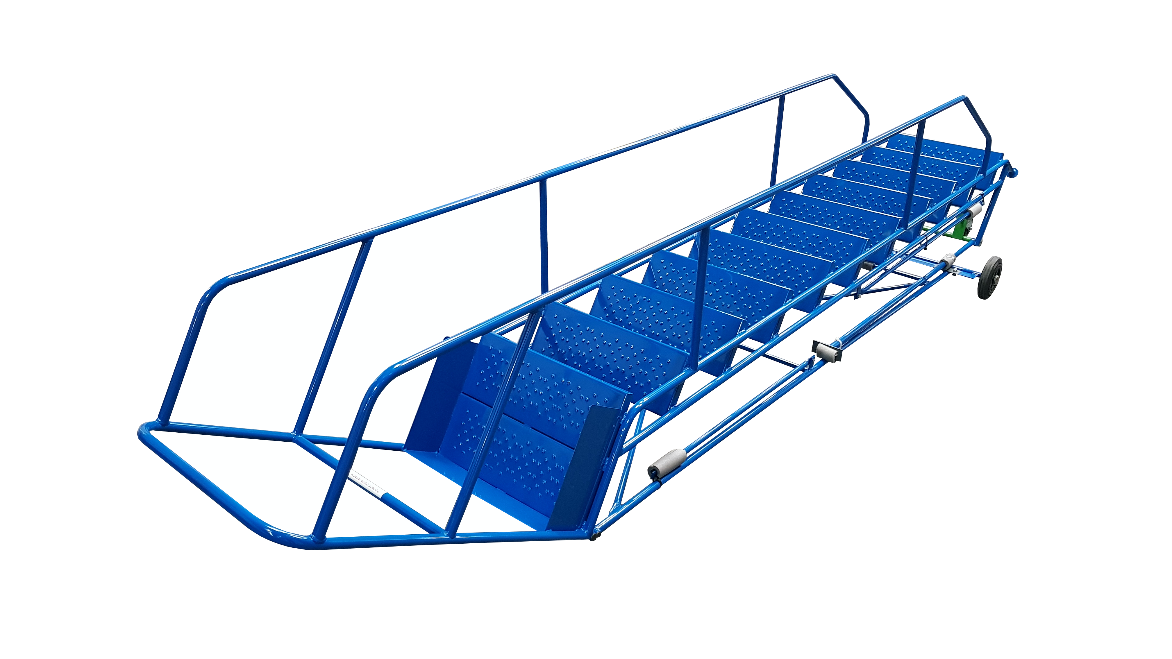 KK - Knock Down Mobile Ladders - 11 Treads - Blue