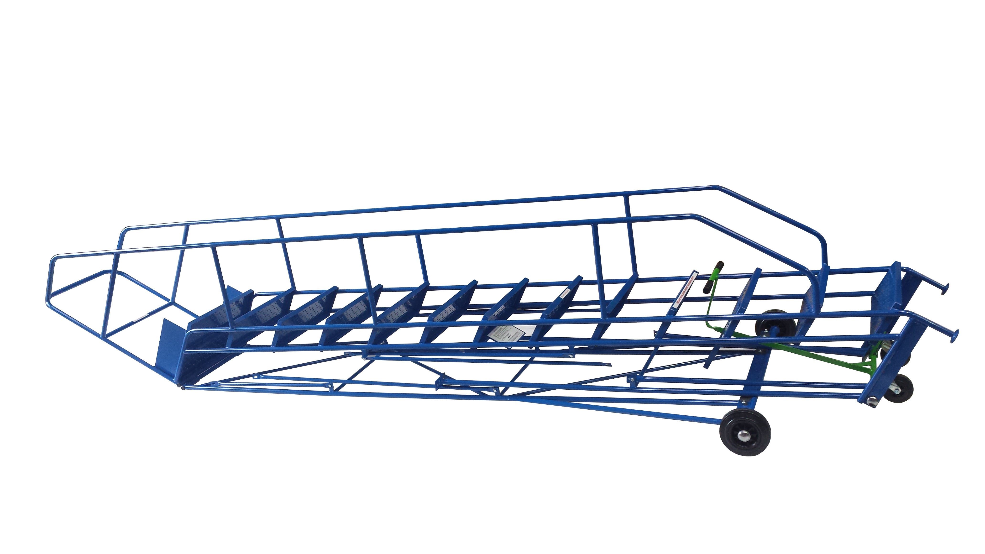 KK - Knock Down Mobile Ladders - 13 Treads - Blue