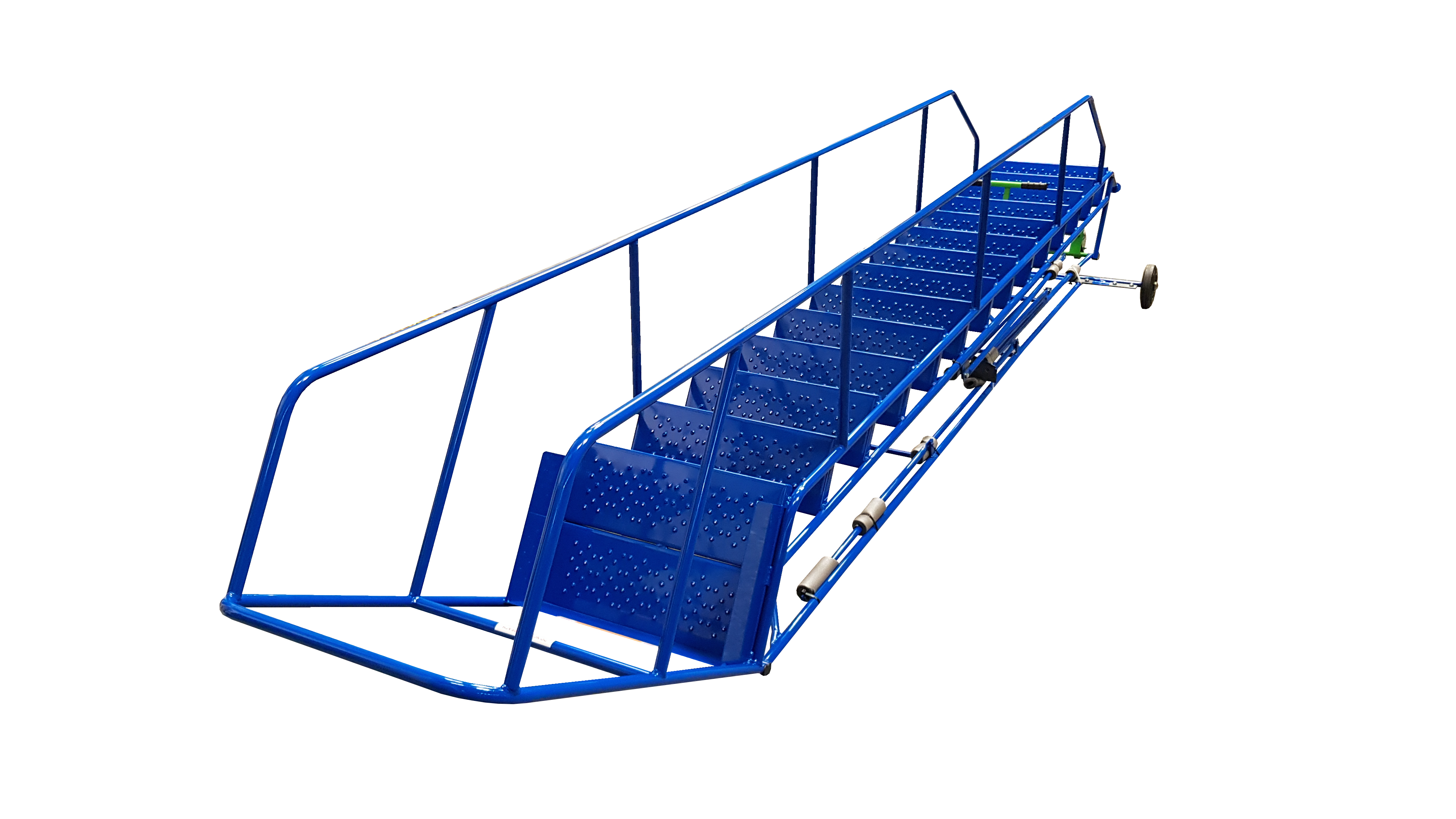 KK - Knock Down Mobile Ladders - 14 Treads - Blue