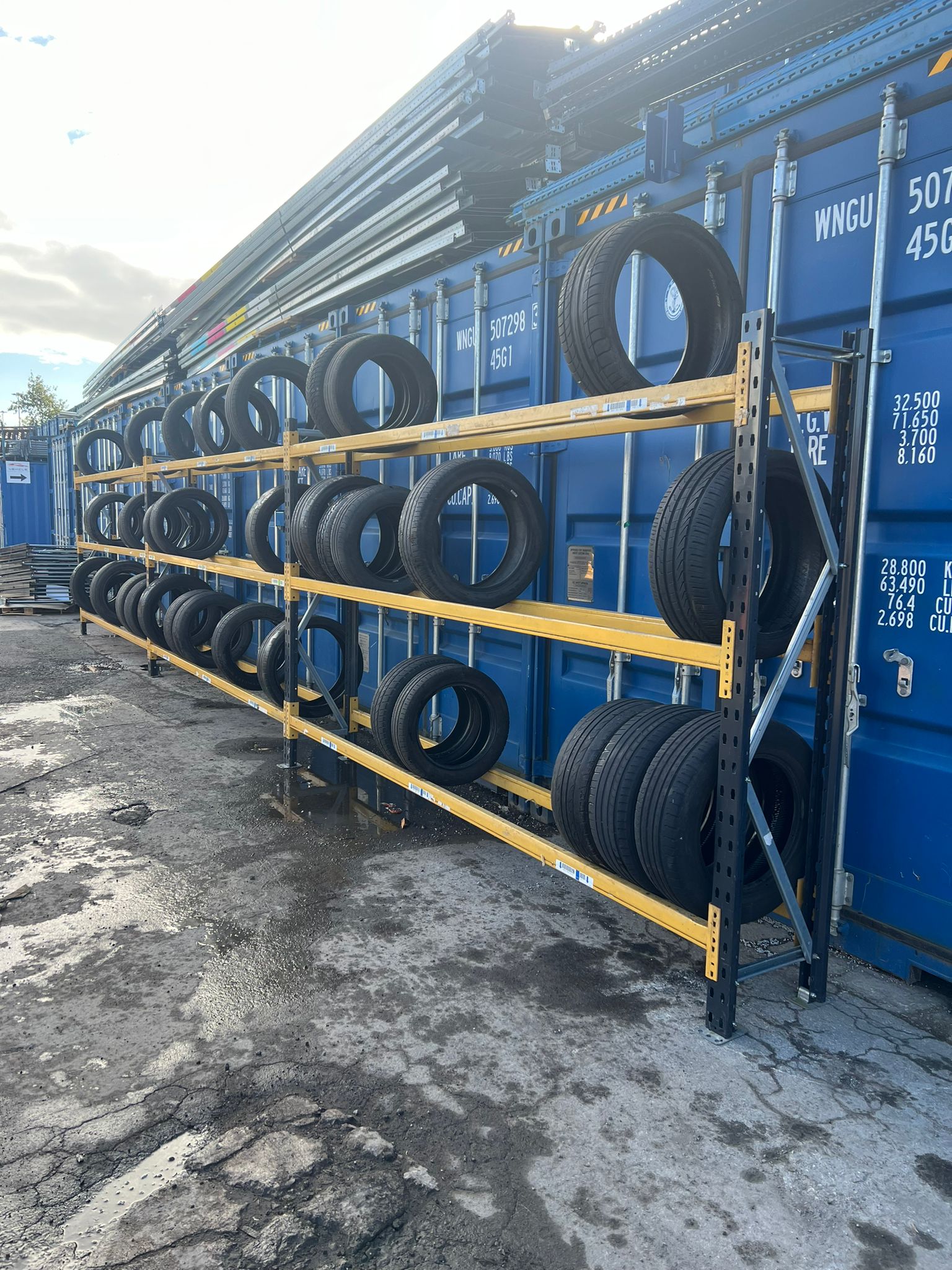 Used Link51 Tyre Bay Racking - 2000mm Height - 3 Joined Bays