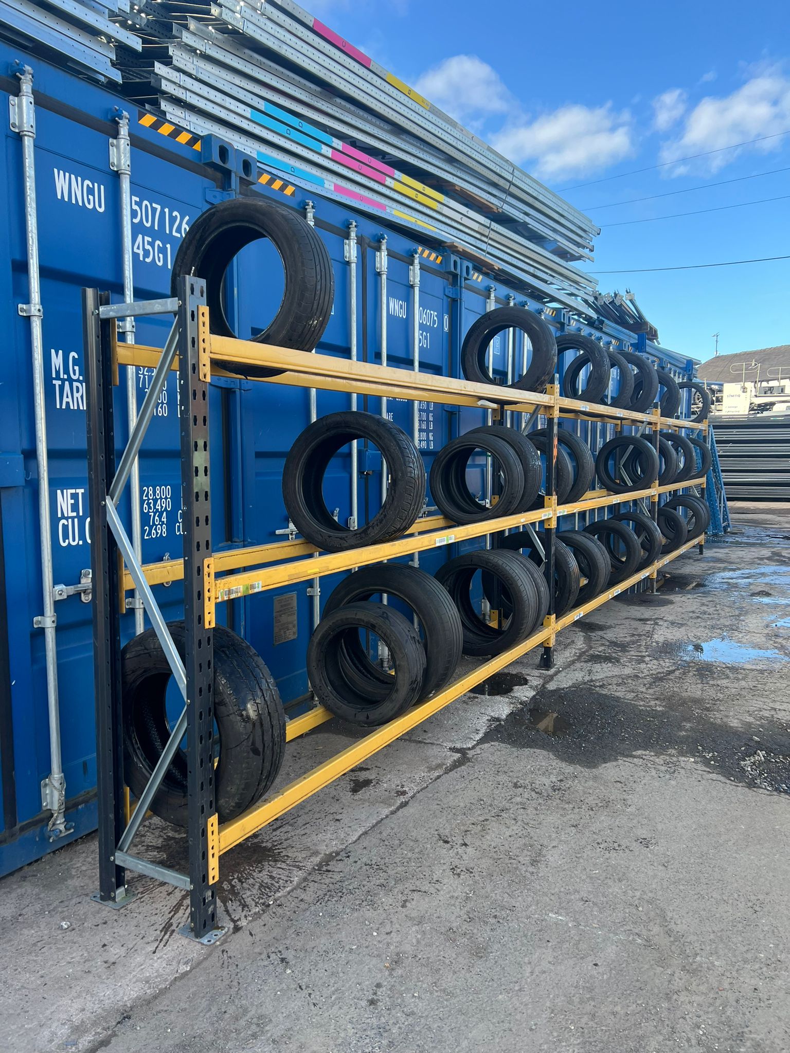 Used Link51 Tyre Bay Racking - 2000mm Height - 3 Joined Bays