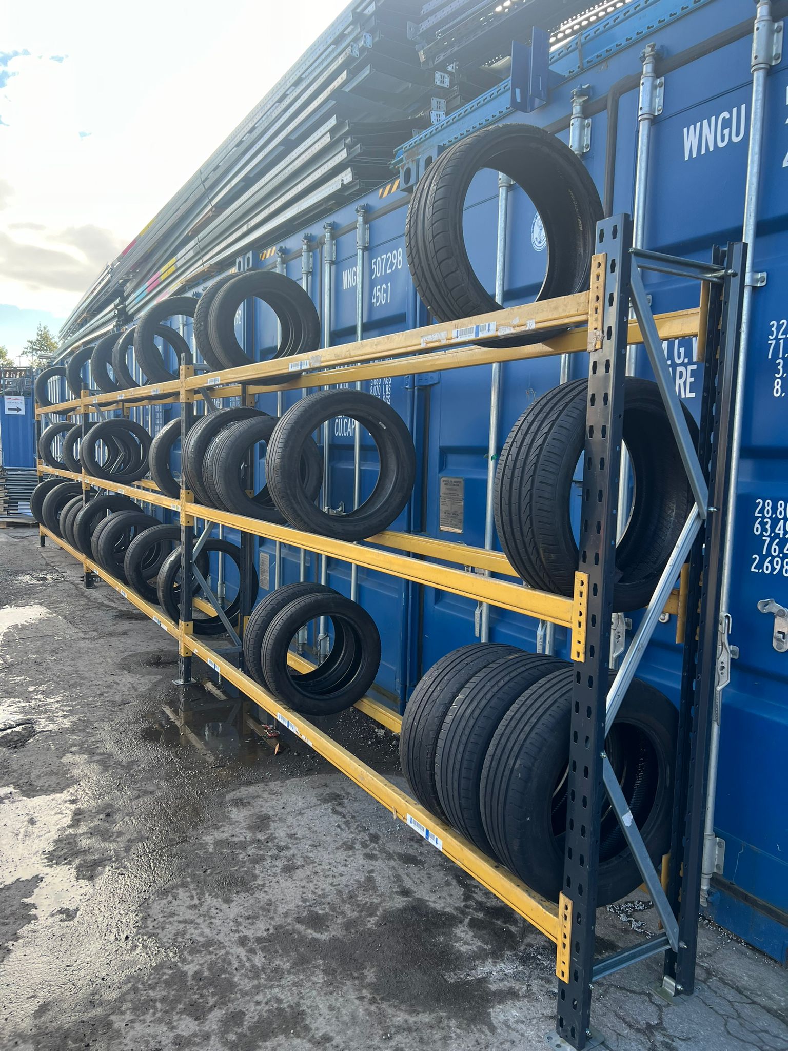 Used Link51 Tyre Bay Racking - 2000mm Height - 3 Joined Bays