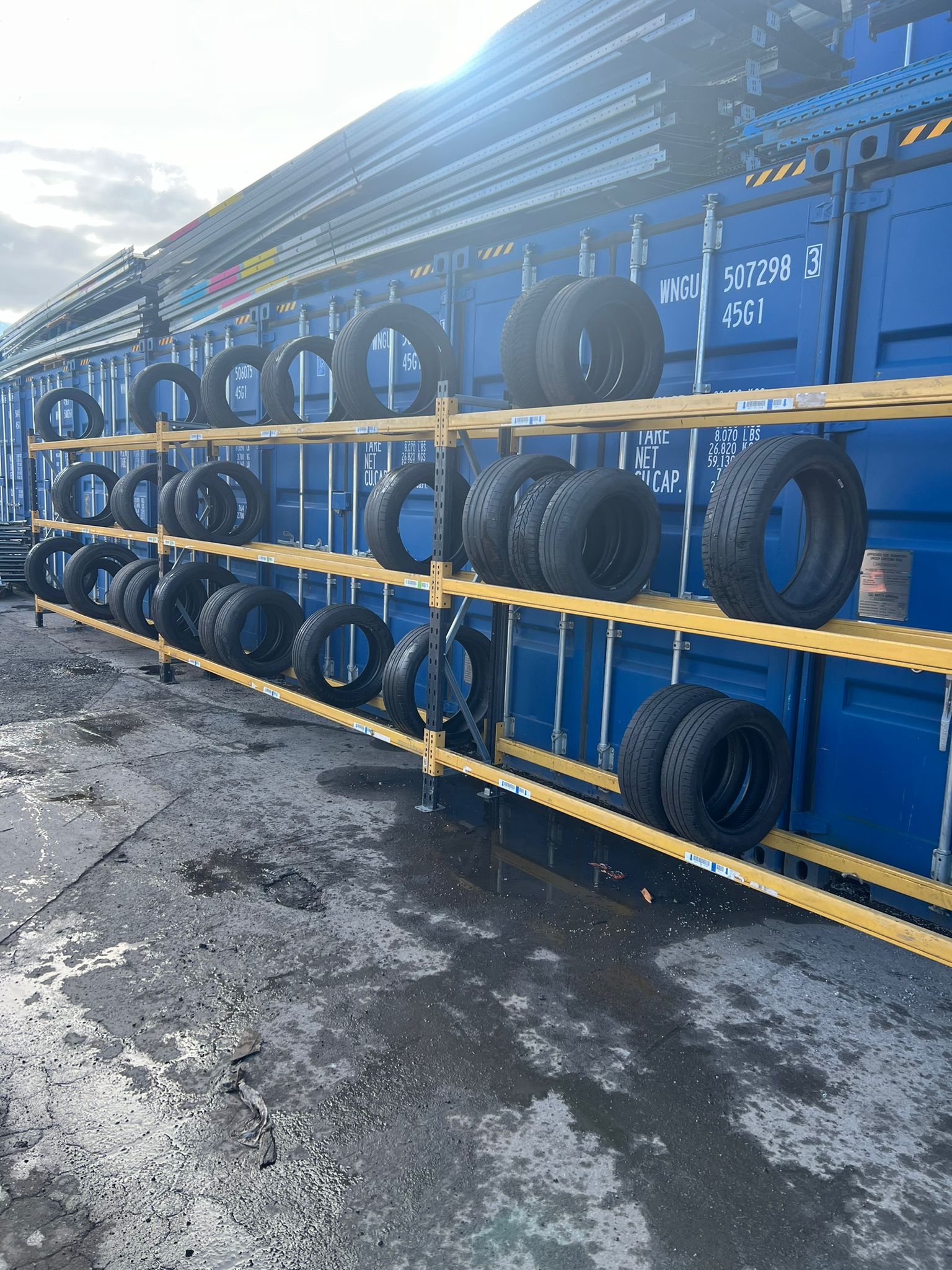 Used Link51 Tyre Bay Racking - 2000mm Height - 3 Joined Bays